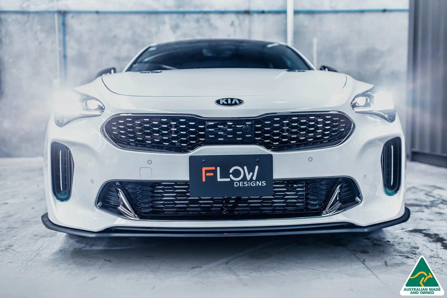 Flow Designs Stinger CK GT 2021-2022 Front Lip Splitter & Bumper Reinforcement Brackets - Image 2