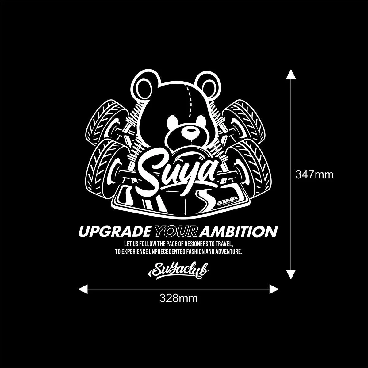 SUYA Stickers & Overlays - "SUYA Car" Car Vinyl Stickers - Image 2