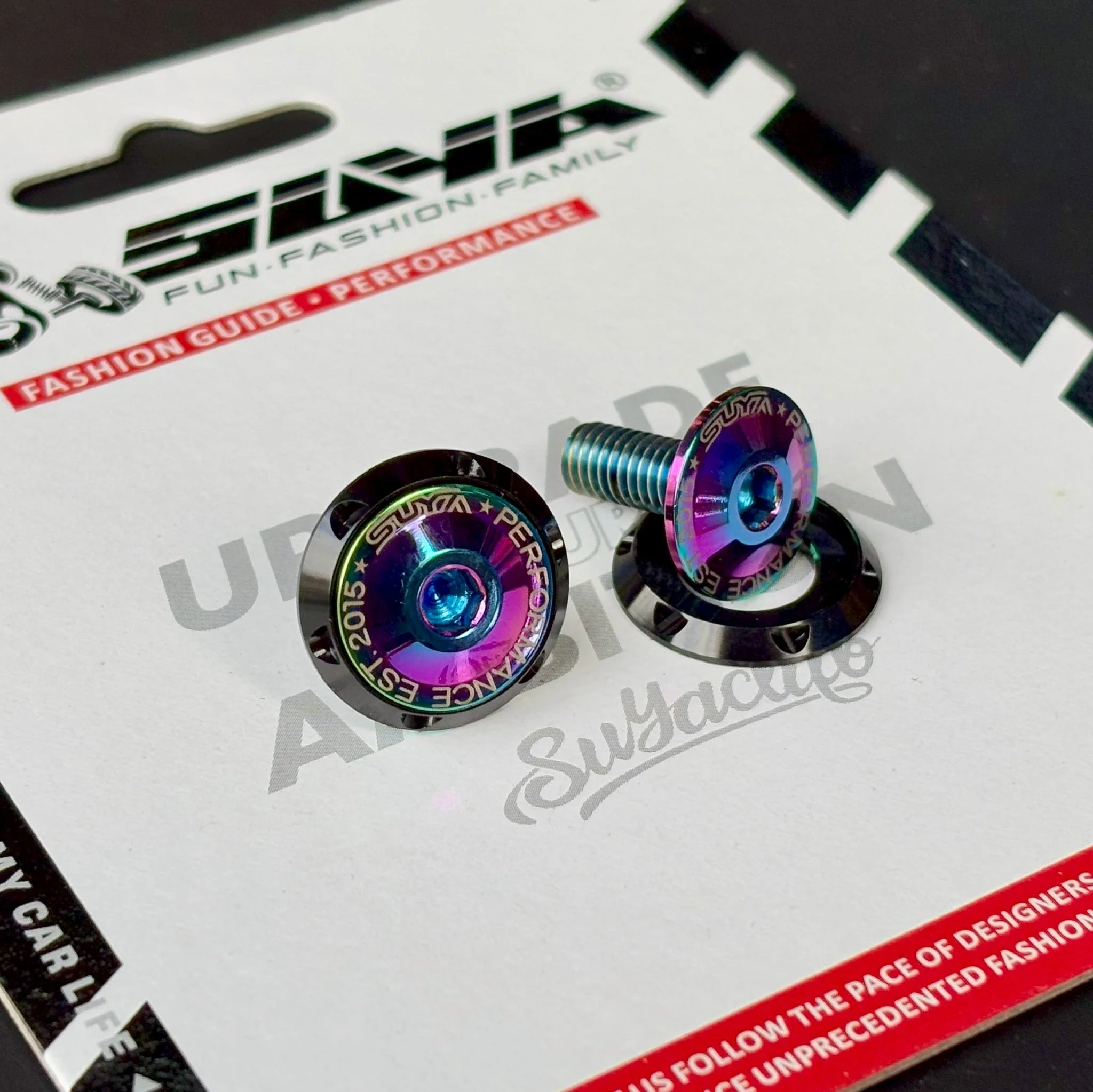 SUYA Engine Bay - CNC M6 Dress Up Washer & Bolt (V1) - Titanium Bolts - Image 2