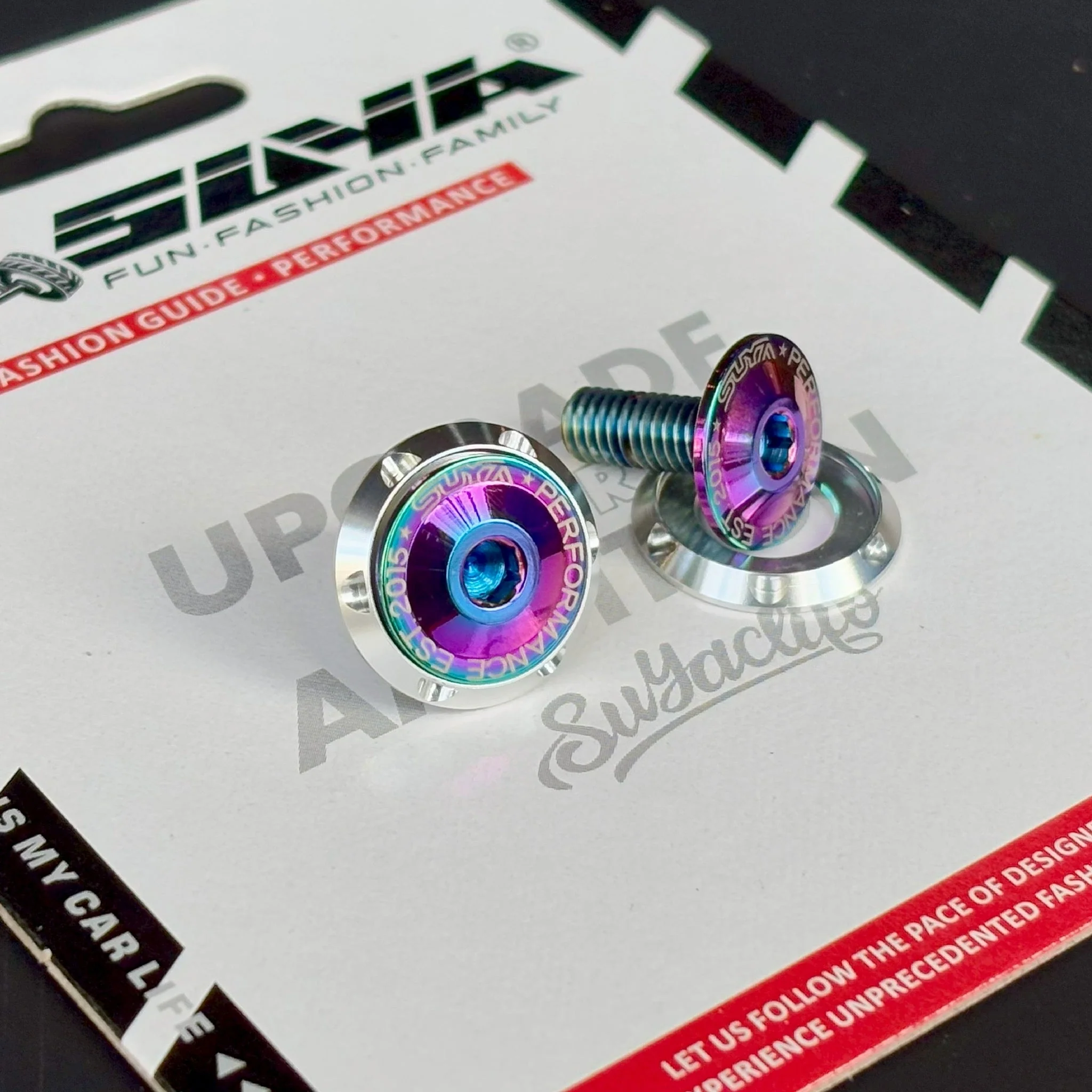 SUYA Engine Bay - CNC M6 Dress Up Washer & Bolt (V1) - Titanium Bolts - Image 3