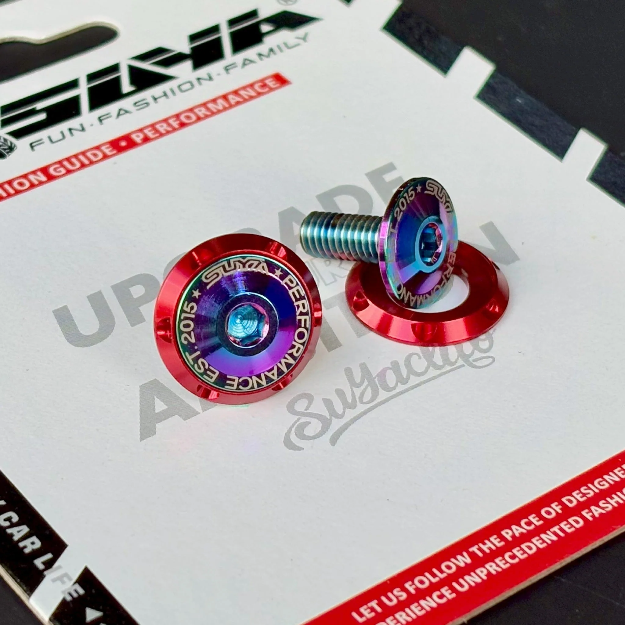 SUYA Engine Bay - CNC M6 Dress Up Washer & Bolt (V1) - Titanium Bolts - Image 4