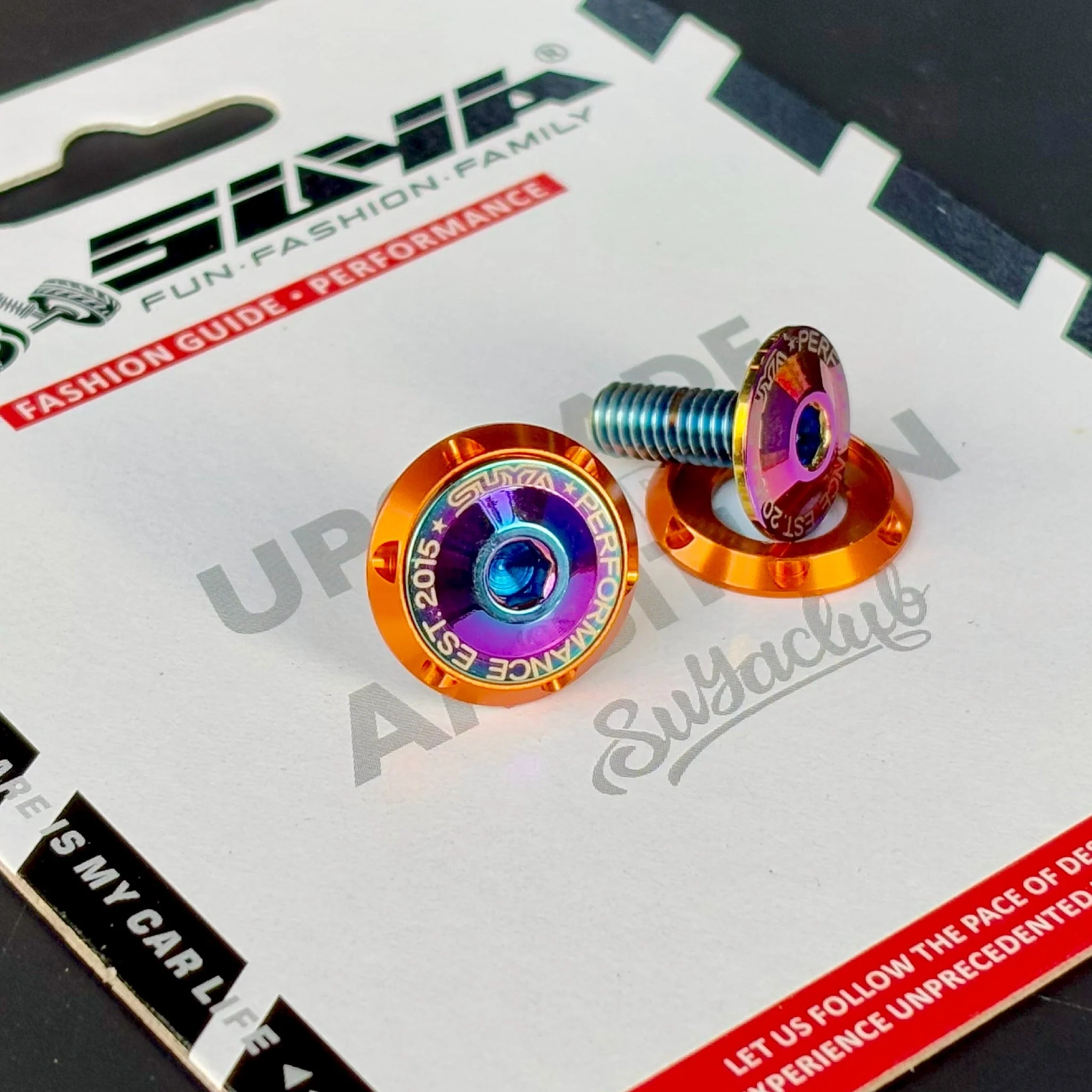 SUYA Engine Bay - CNC M6 Dress Up Washer & Bolt (V1) - Titanium Bolts - Image 5