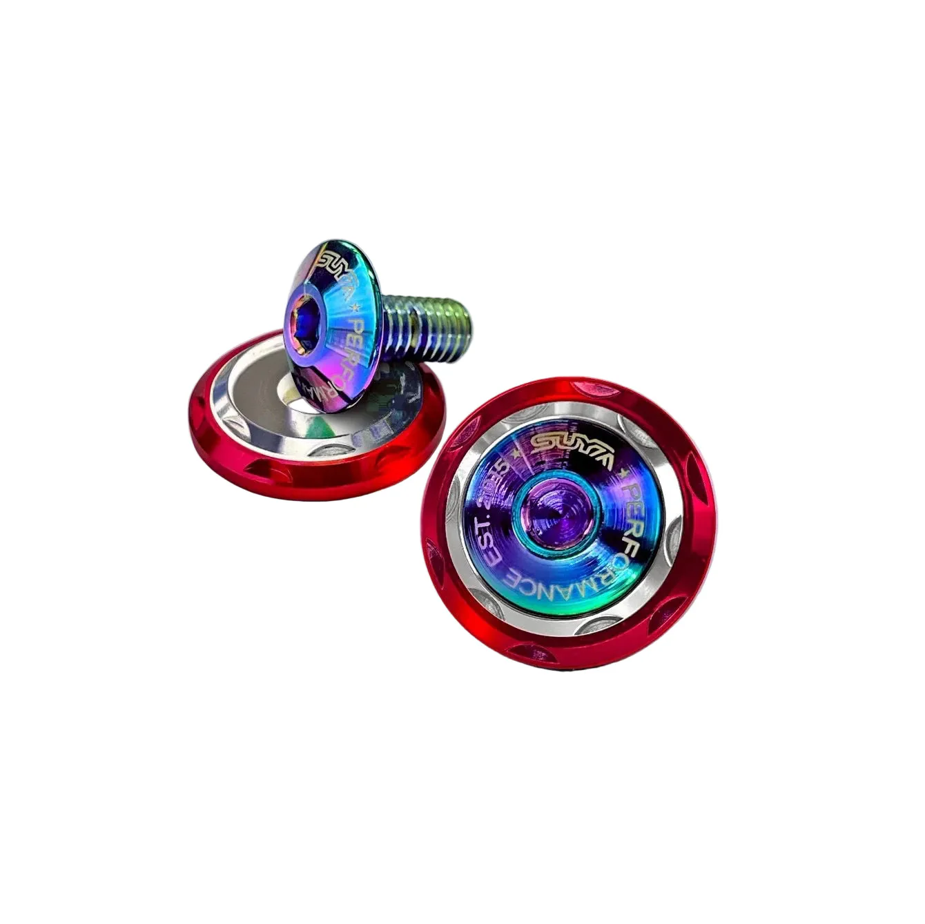 SUYA Engine Bay - CNC M6 Dress Up Washer & Bolt (V2) - Titanium Bolts - Image 2