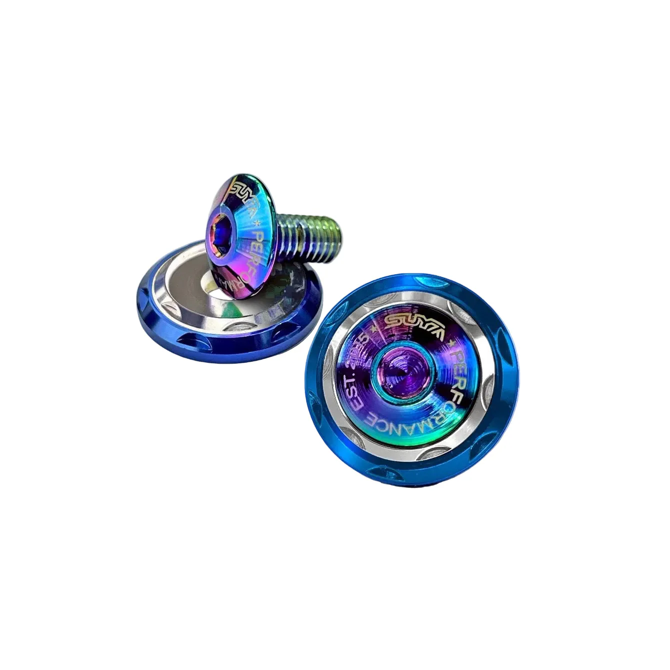 SUYA Engine Bay - CNC M6 Dress Up Washer & Bolt (V2) - Titanium Bolts - Image 3