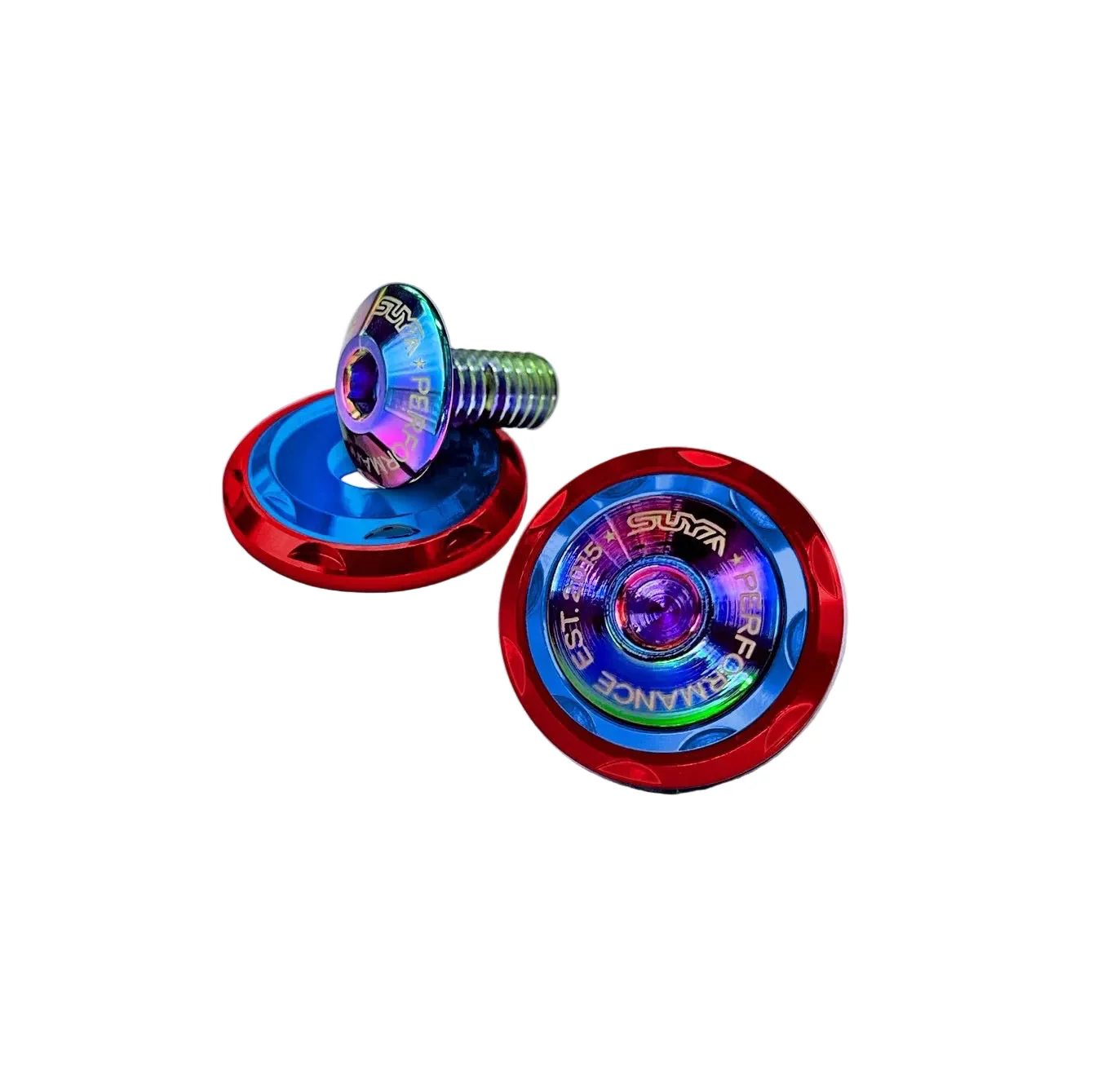 SUYA Engine Bay - CNC M6 Dress Up Washer & Bolt (V2) - Titanium Bolts - Image 5