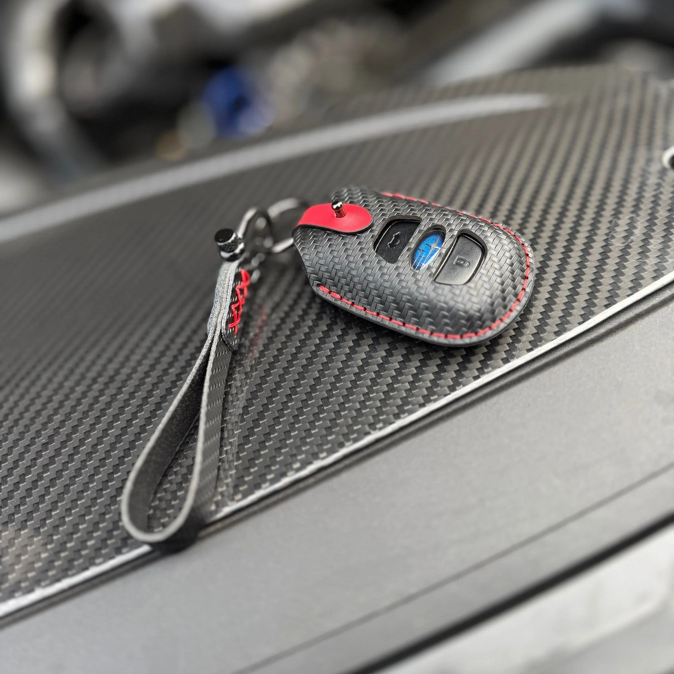 SUYA Merchandise - Leather Key Fob Cover & Strap for Subaru BRZ / Levorg / WRX & Other Models - Image 4