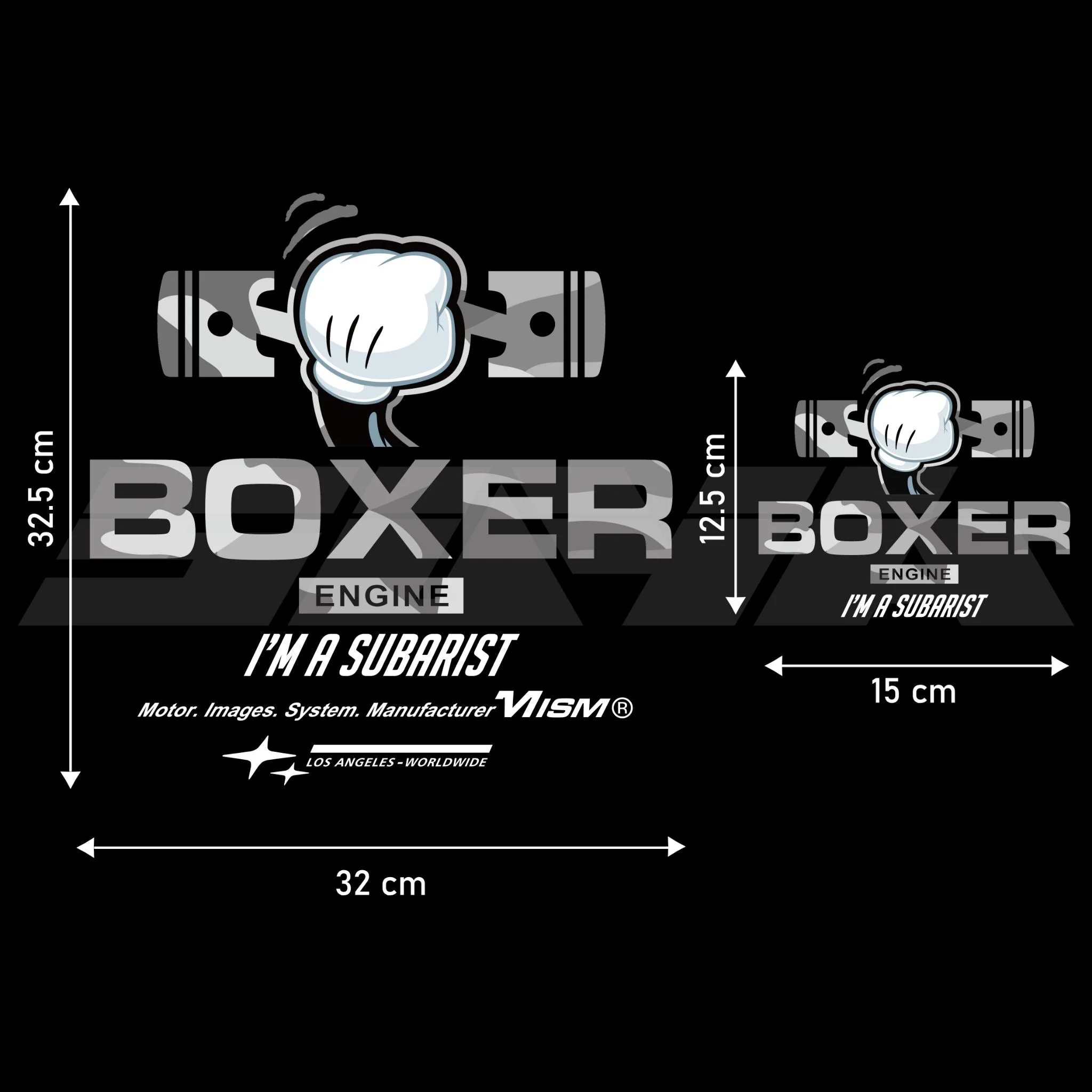 SUYA Stickers & Overlays - "SUYA Mickey Boxer" Car Vinyl Stickers - Image 3