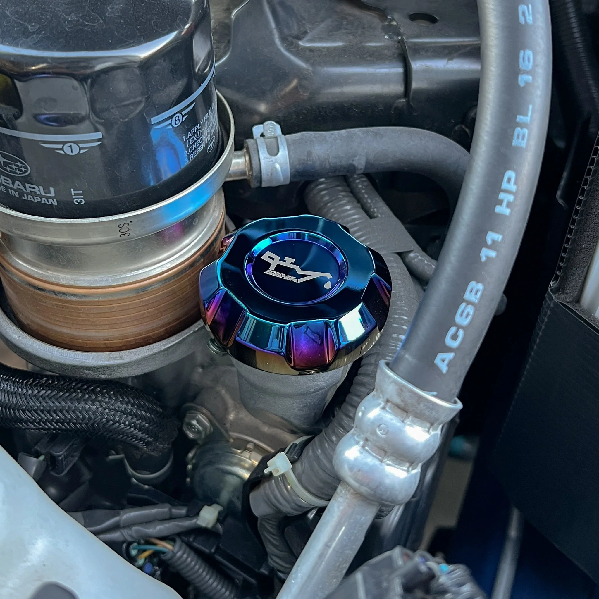 SUYA Engine Bay - Oil Caps (Titanium) for Subaru BRZ / Levorg / WRX & Other Models - Image 3