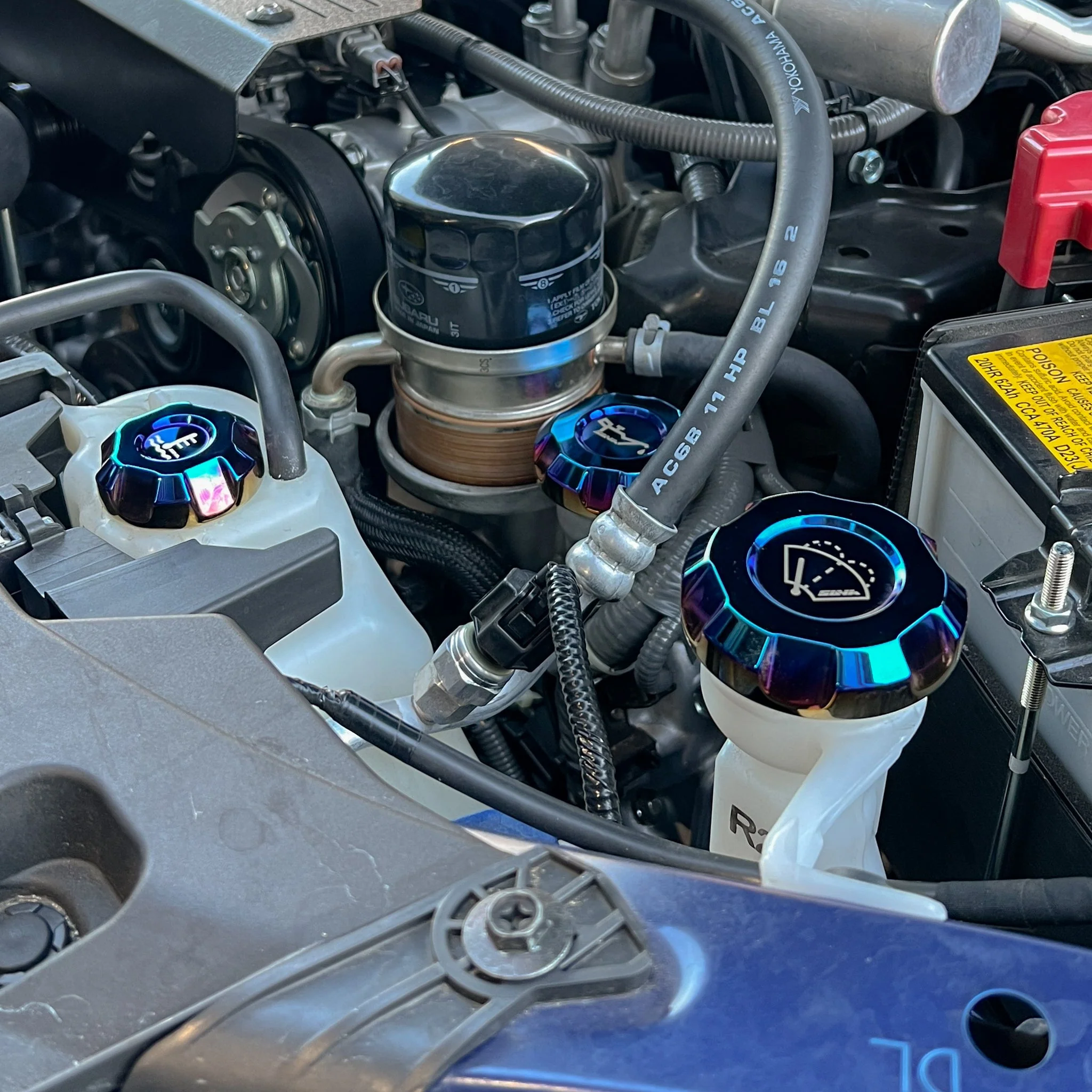 SUYA Engine Bay - Oil Caps (Titanium) for Subaru BRZ / Levorg / WRX & Other Models - Image 4