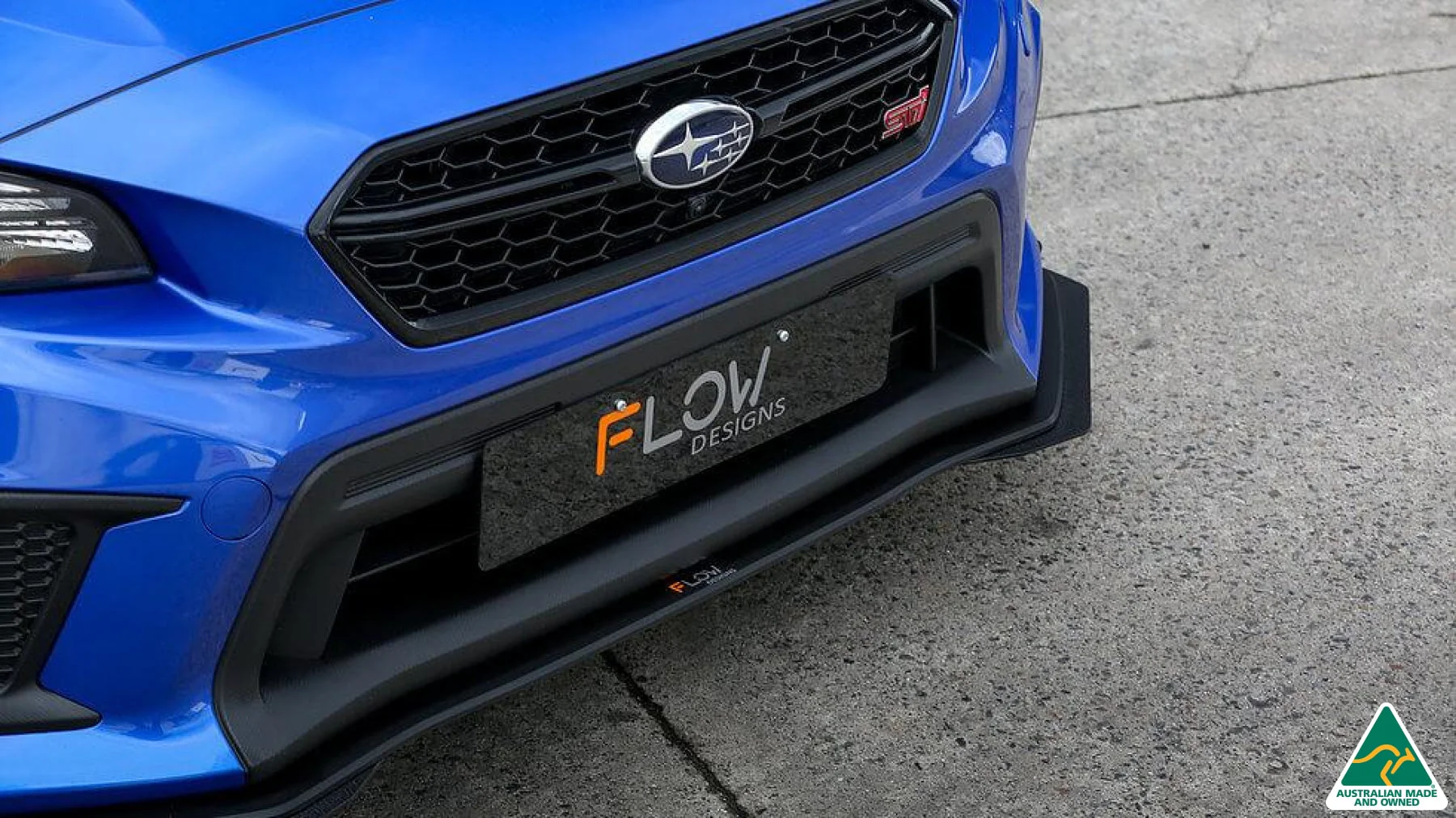 Flow Designs Front Lip Splitter Extensions for 2014-2021 Subaru WRX & STI VA [Pair] - Image 2