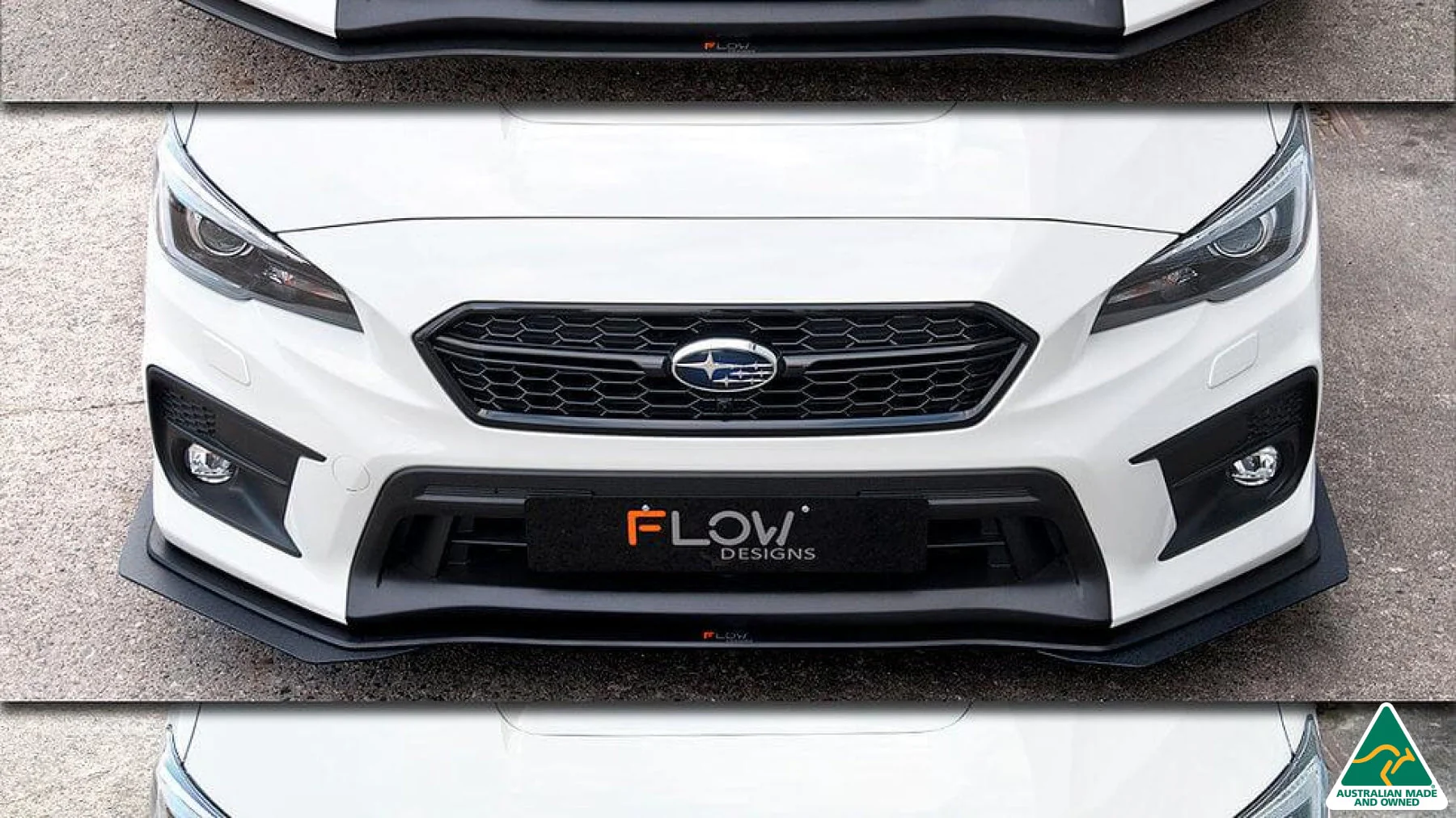 Flow Designs Front Lip Splitter Extensions for 2014-2021 Subaru WRX & STI VA [Pair] - Image 7