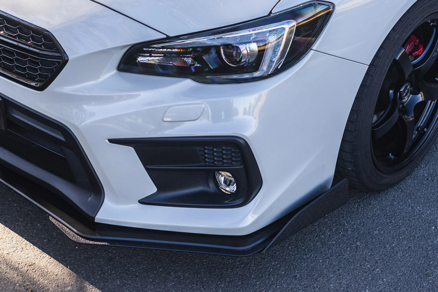 Flow Designs Front Lip Splitter for 2014-2021 Subaru WRX & Sti VA [Gloss Black] - Image 14
