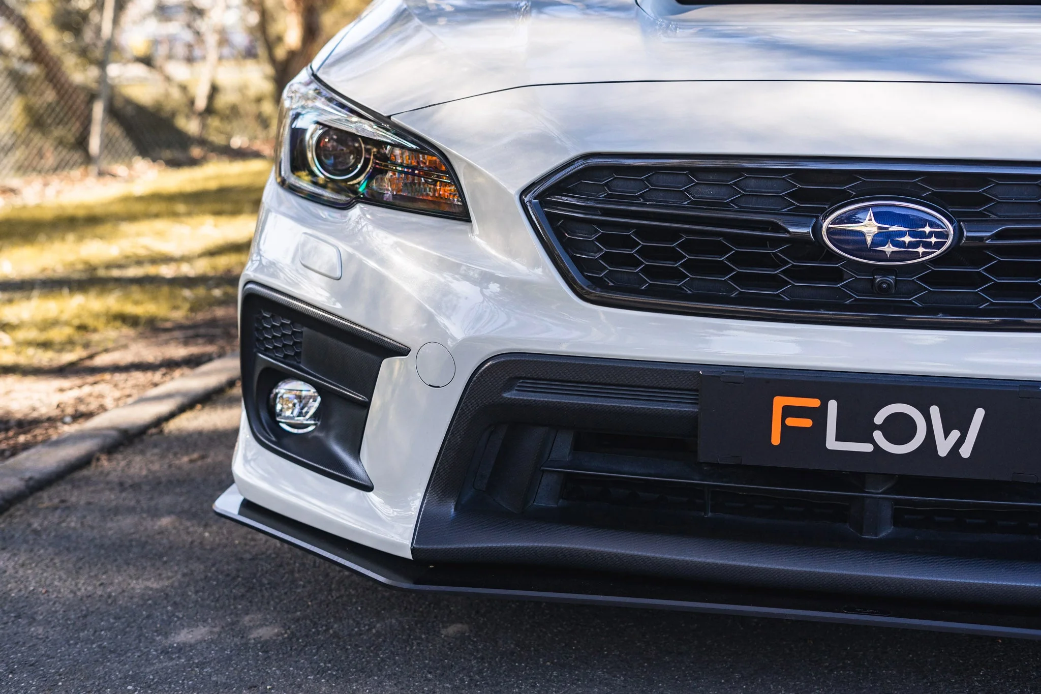 Flow Designs Front Lip Splitter for 2014-2021 Subaru WRX & Sti VA [Gloss Black] - Image 9