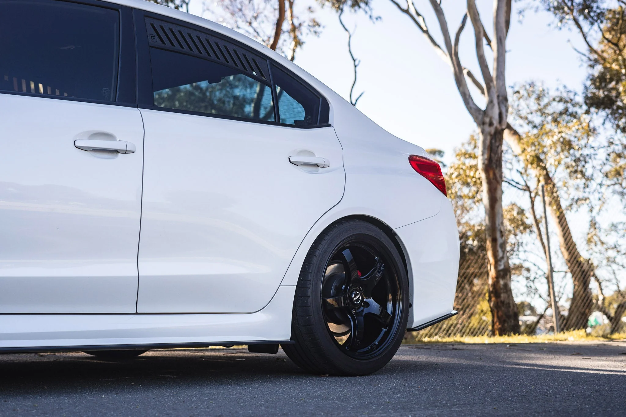 Flow Designs Rear Spats for 2014-2021 Subaru WRX & STI VA - Gloss Black [Pair] - Image 7
