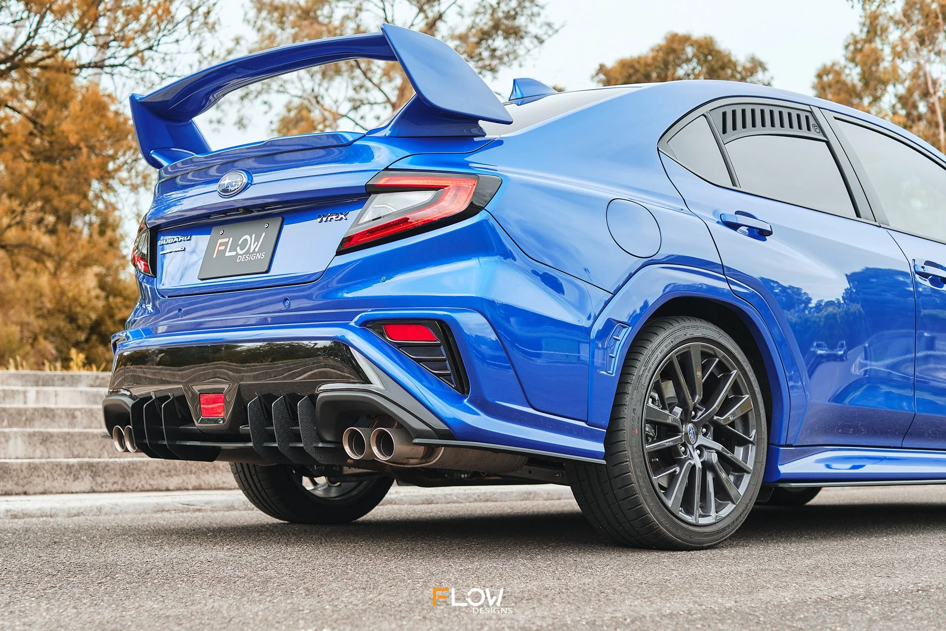 Flow Designs Flow-Lock Rear Diffuser for 2022+ WRX VB [Gloss] - Image 8
