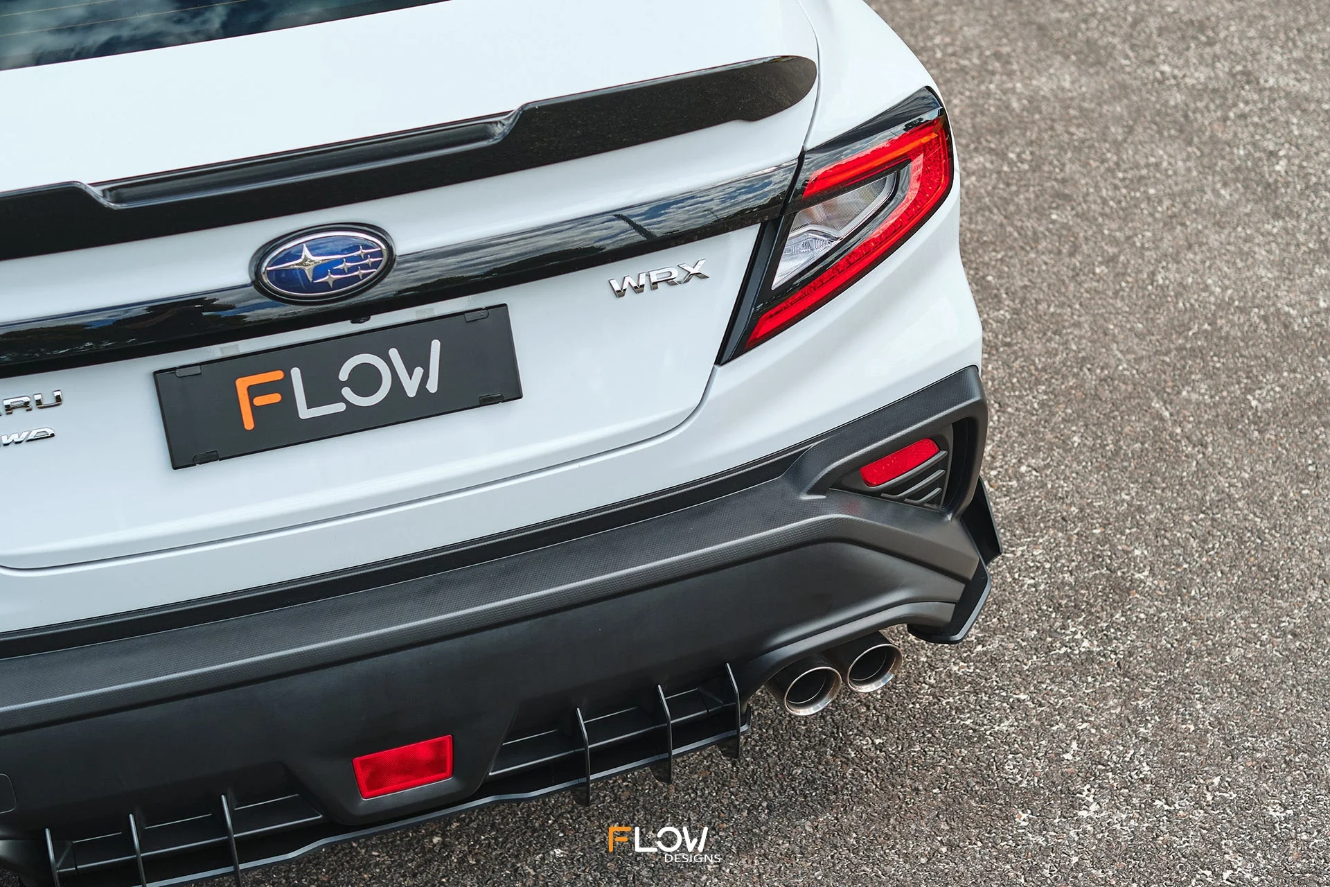 Flow Designs Flow-Lock Rear Diffuser for 2022+ WRX VB [Textured] - Image 10