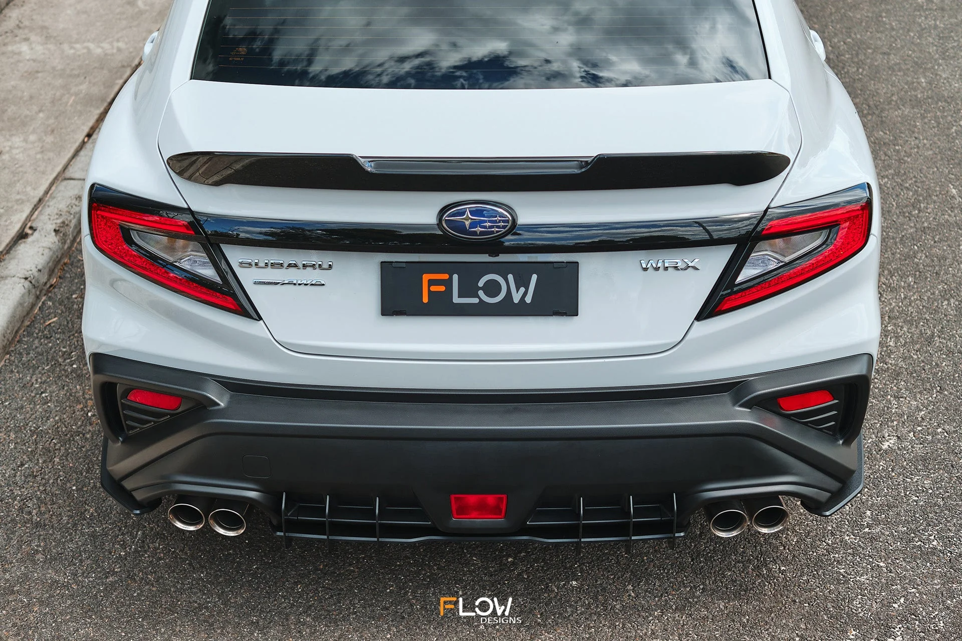 Flow Designs Flow-Lock Rear Diffuser for 2022+ WRX VB [Textured] - Image 12
