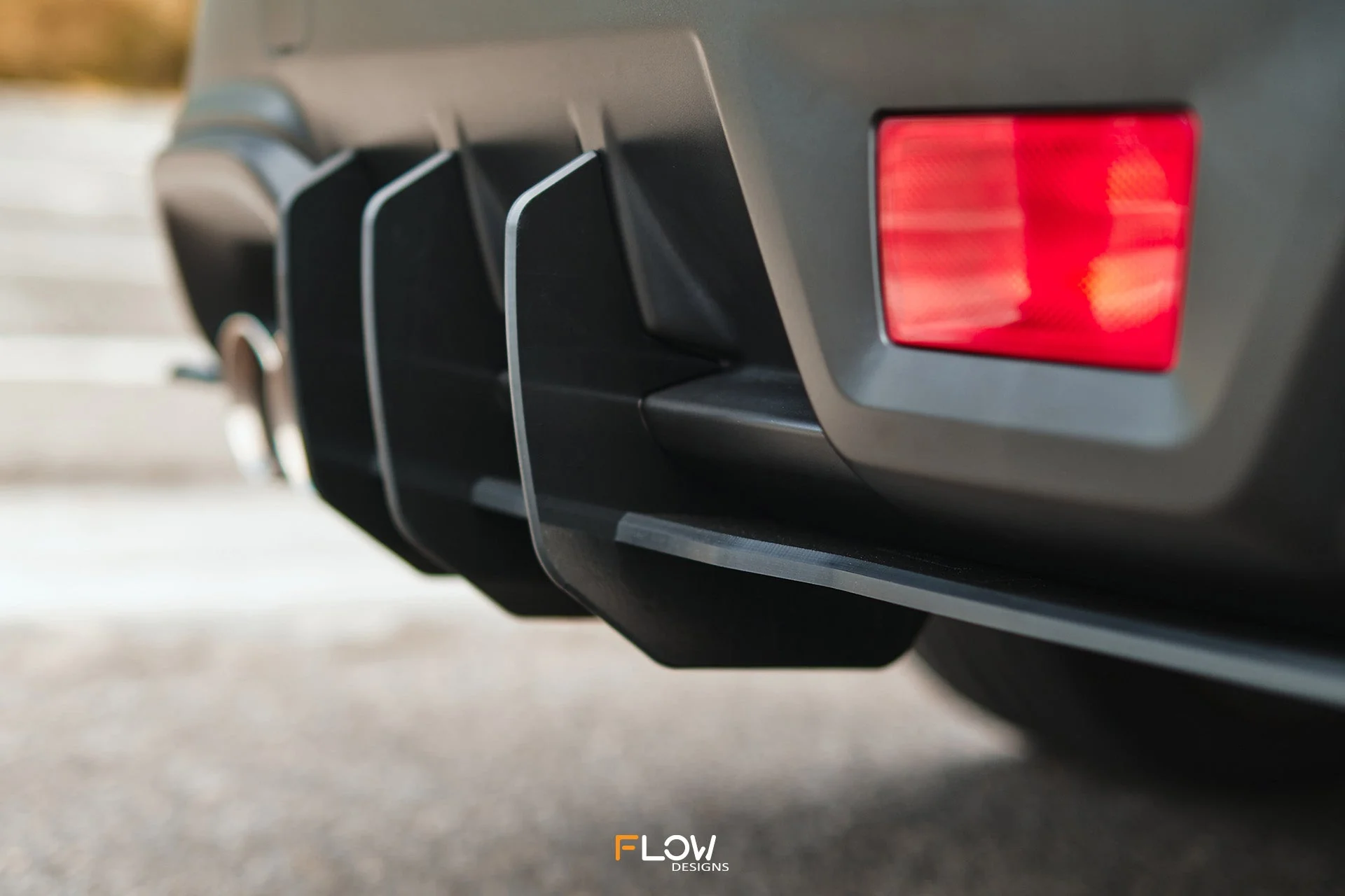 Flow Designs Flow-Lock Rear Diffuser for 2022+ WRX VB [Textured] - Image 4