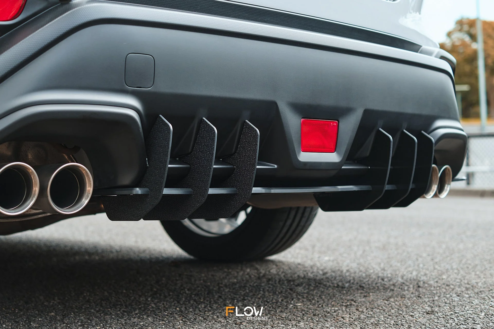 Flow Designs Flow-Lock Rear Diffuser for 2022+ WRX VB [Textured] - Image 6