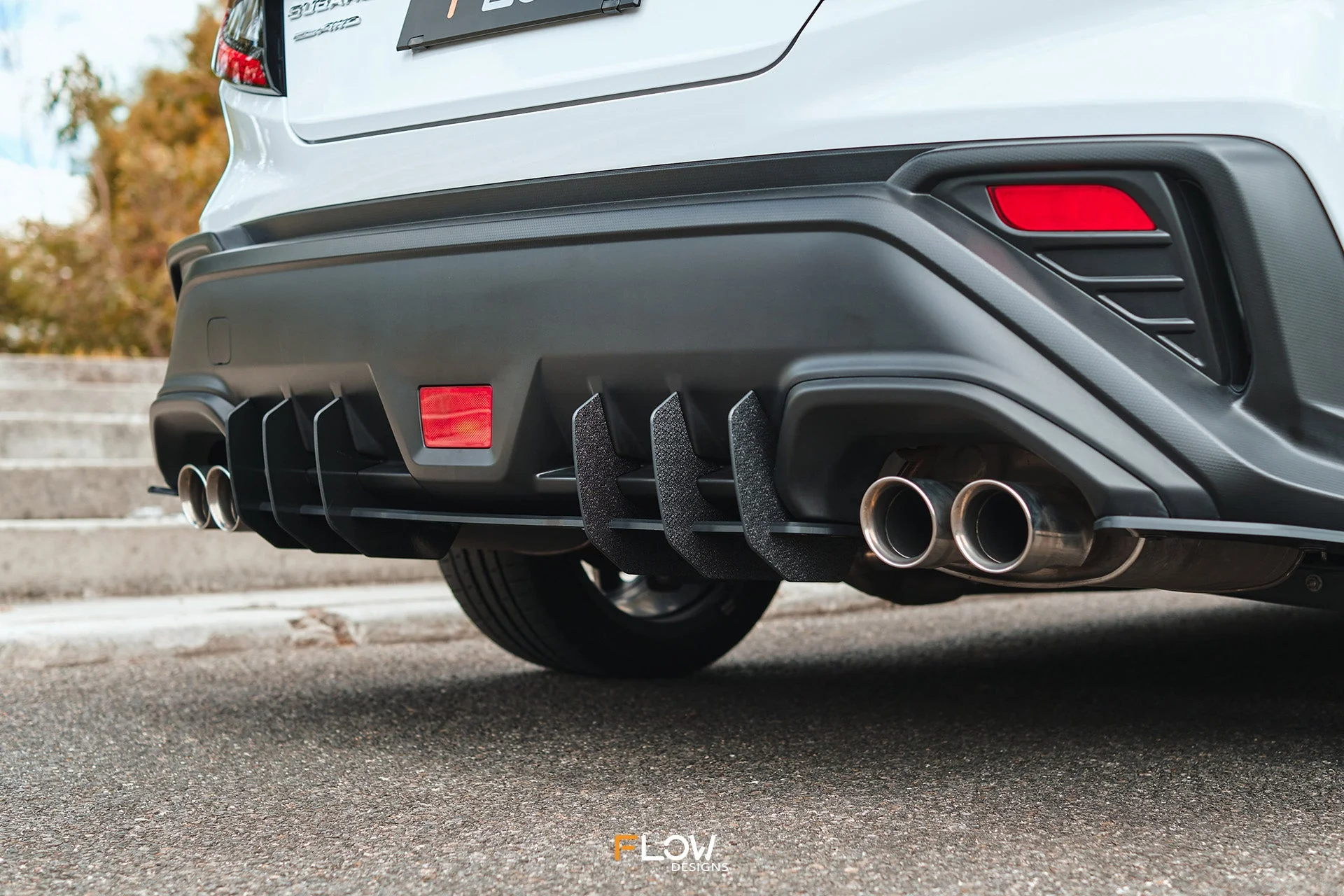 Flow Designs Flow-Lock Rear Diffuser for 2022+ WRX VB [Textured] - Image 8