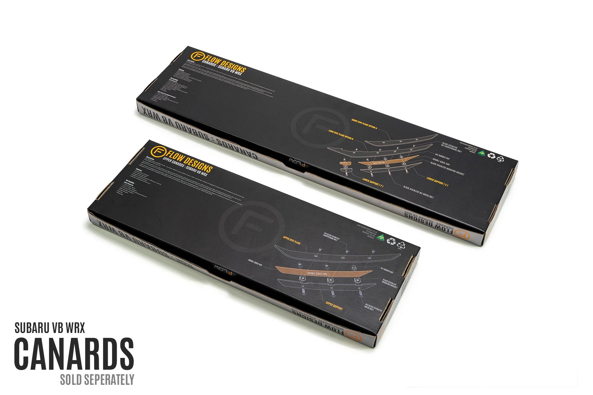 Flow Designs Front Bumper Canards for 2022+ WRX VB - Image 11