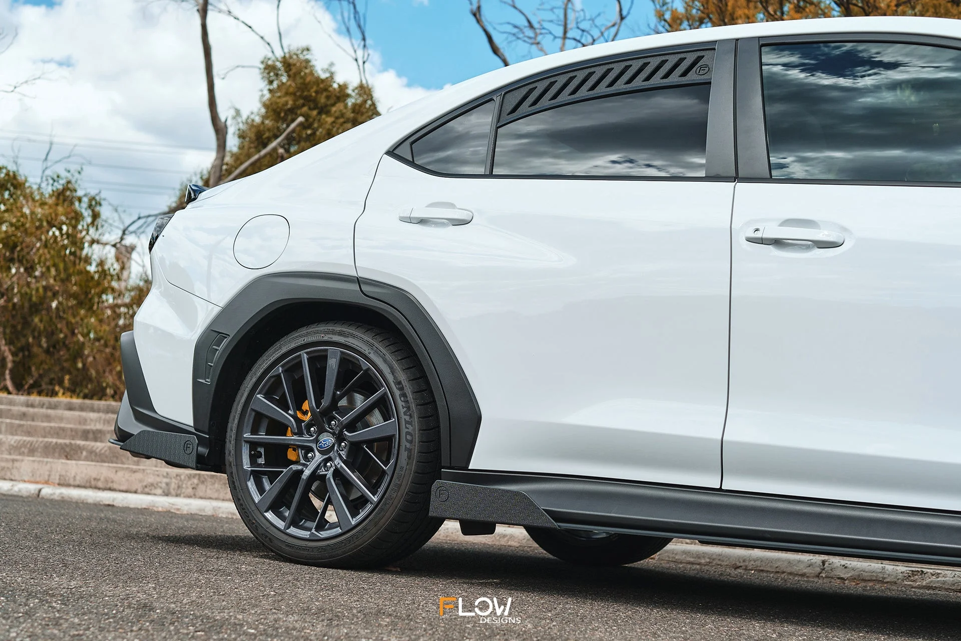 Flow Designs Rear Spats for 2022+ WRX VB - Textured [Pair] - Image 10