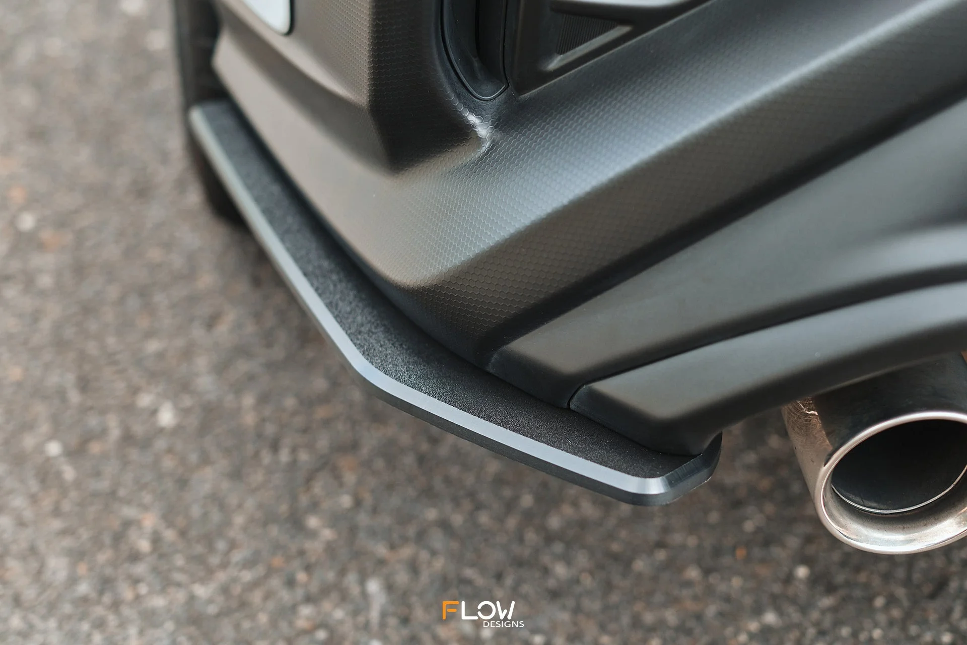 Flow Designs Rear Spats for 2022+ WRX VB - Textured [Pair] - Image 4