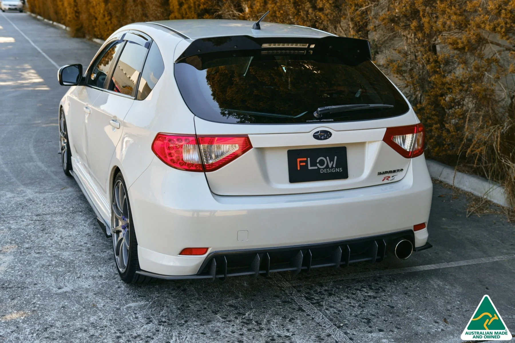 Flow Designs Flow-Lock Rear Diffuser for Subaru Impreza WRX/RS G3 Hatch PFL - Image 4
