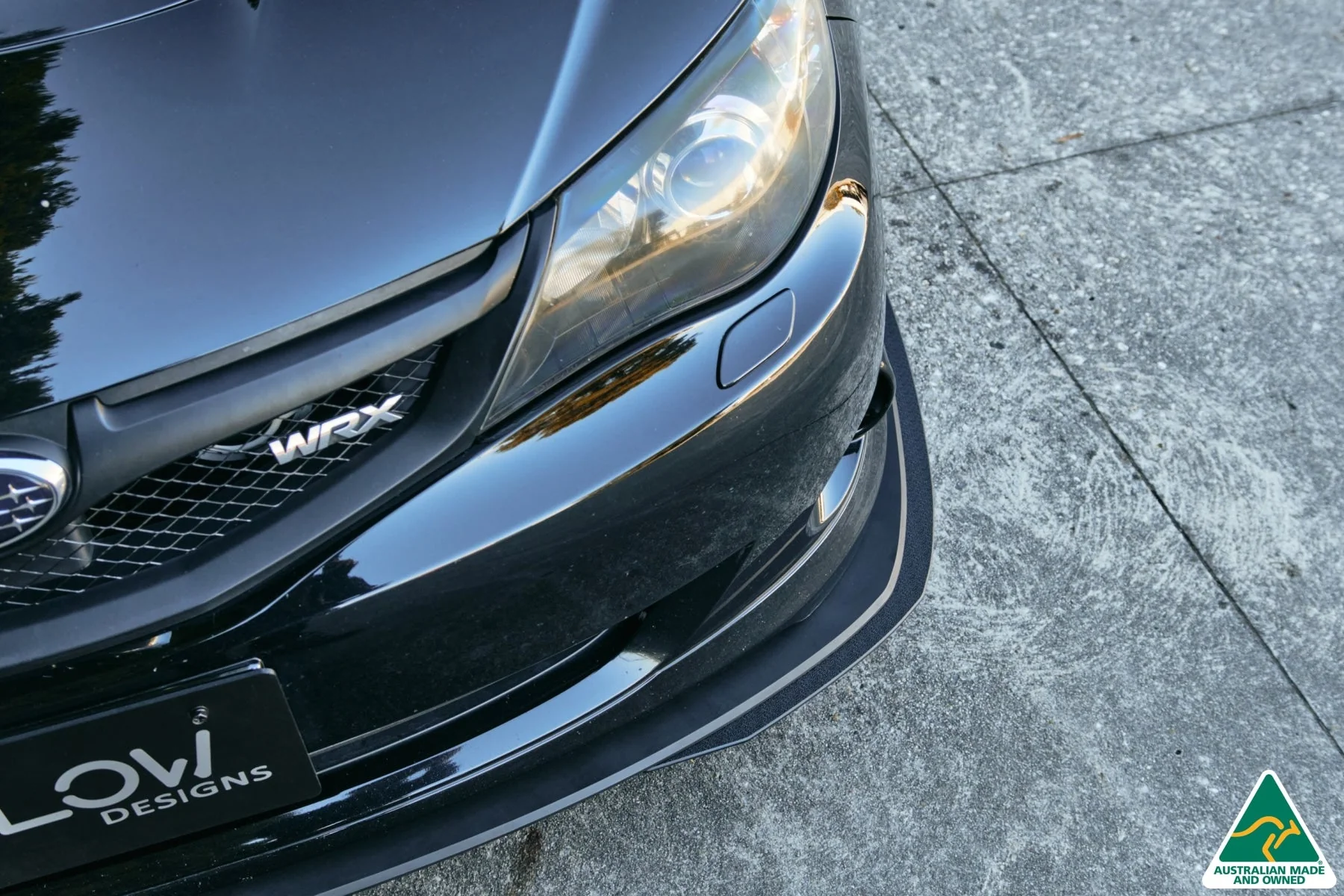 Flow Designs Front Lip Splitter Extensions for Subaru Impreza WRX/RS G3 Hatch PFL [Pair] - Image 2