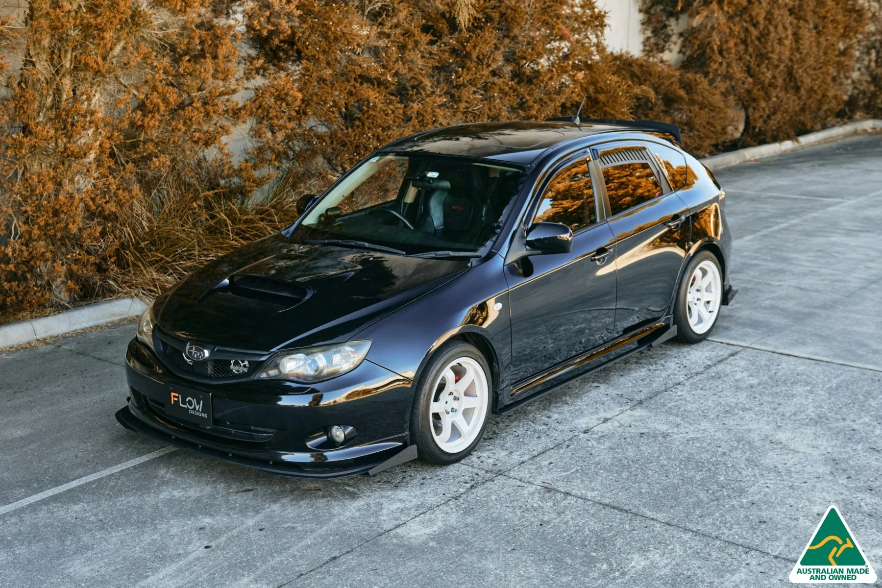 Flow Designs Front Lip Splitter Extensions for Subaru Impreza WRX/RS G3 Hatch PFL [Pair] - Image 6