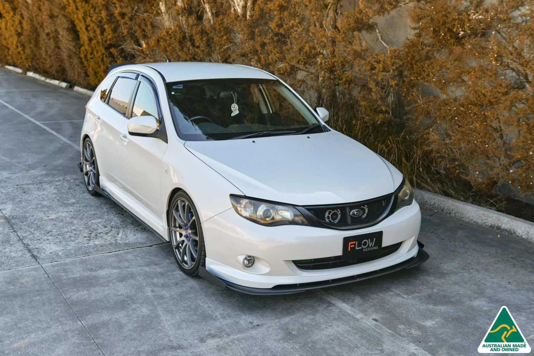 Flow Designs Front Lip Splitter Extensions for Subaru Impreza WRX/RS G3 Hatch PFL [Pair] - Image 7
