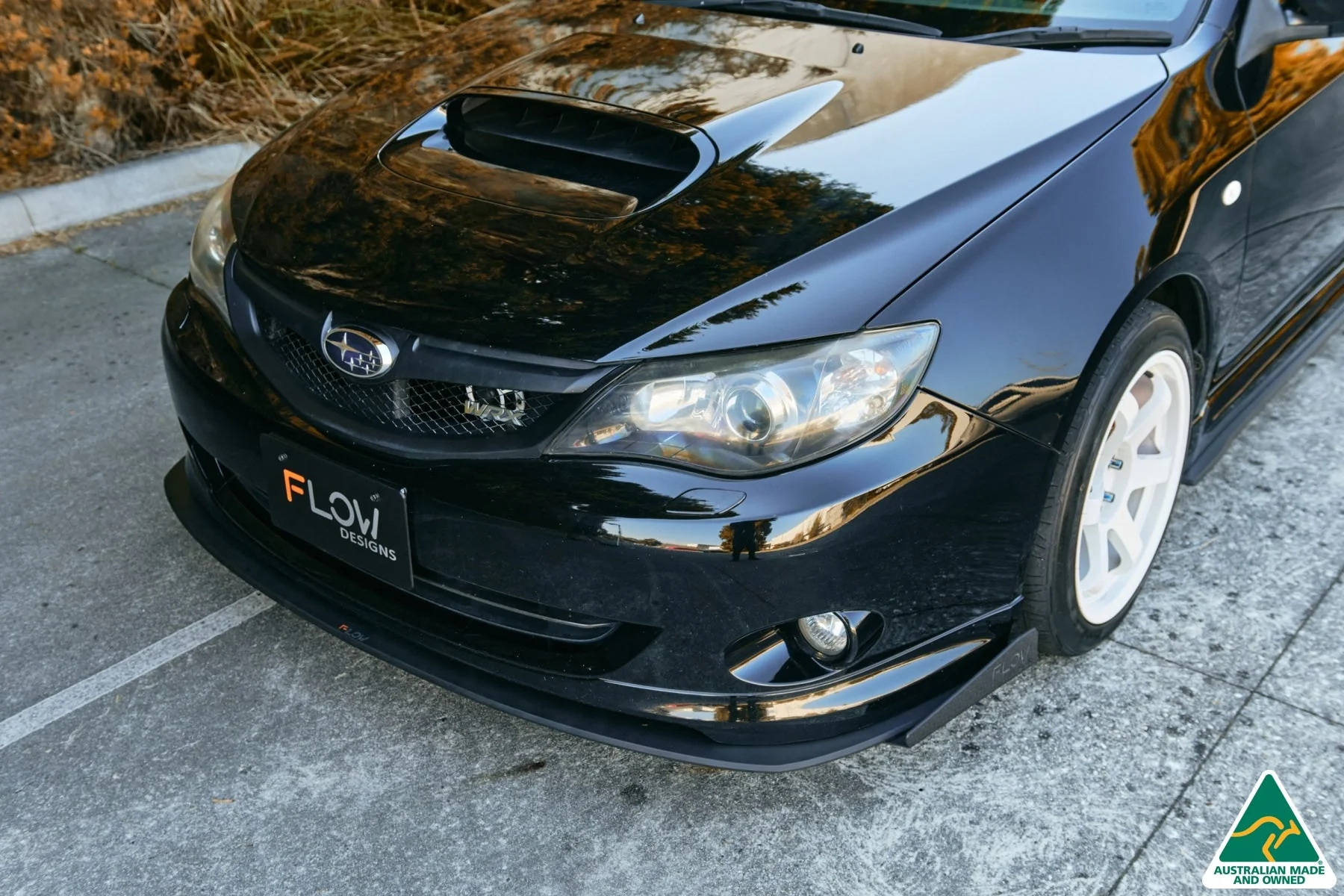 Flow Designs Front Lip Splitter & Mounting Brace for Subaru Impreza WRX/RS G3 Hatch PFL - Image 8