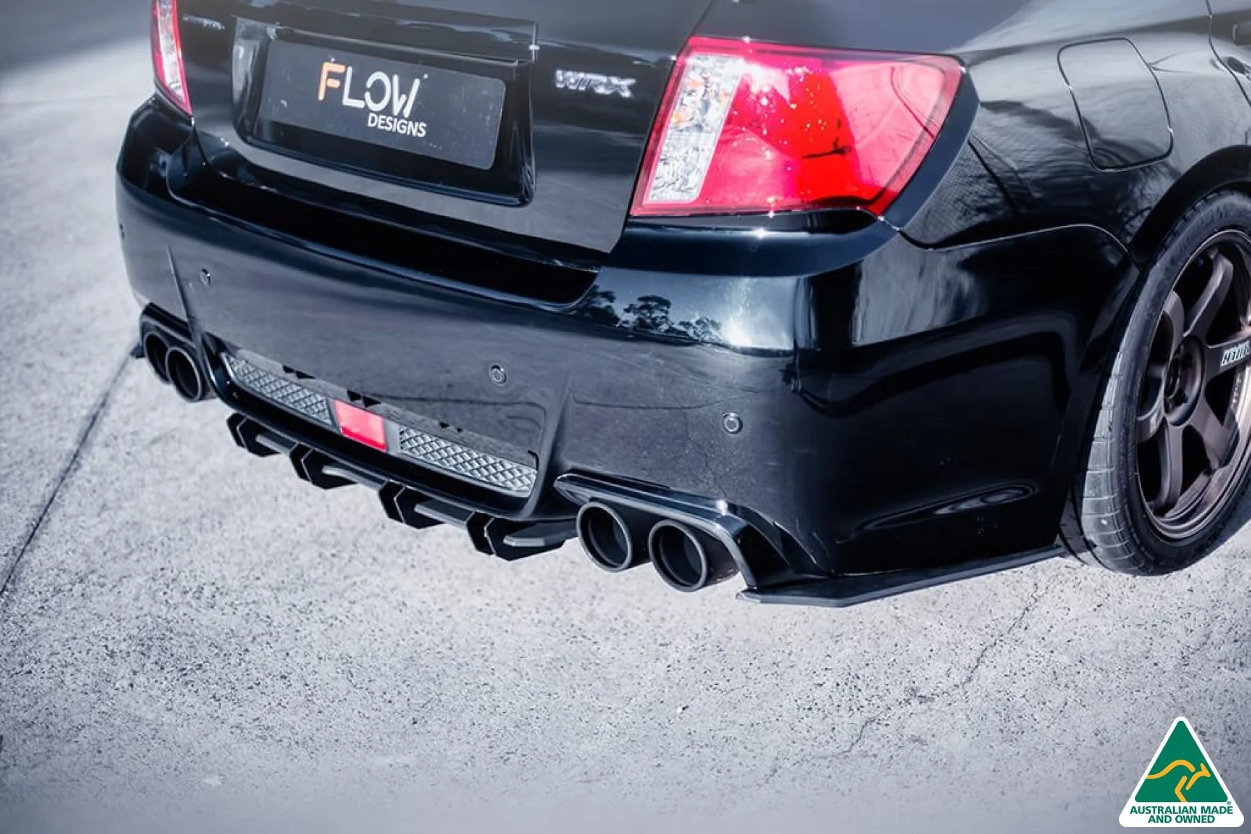 Flow Designs Flow-Lock Rear Diffuser for Subaru Impreza WRX & STI G3 Sedan FL - Image 12