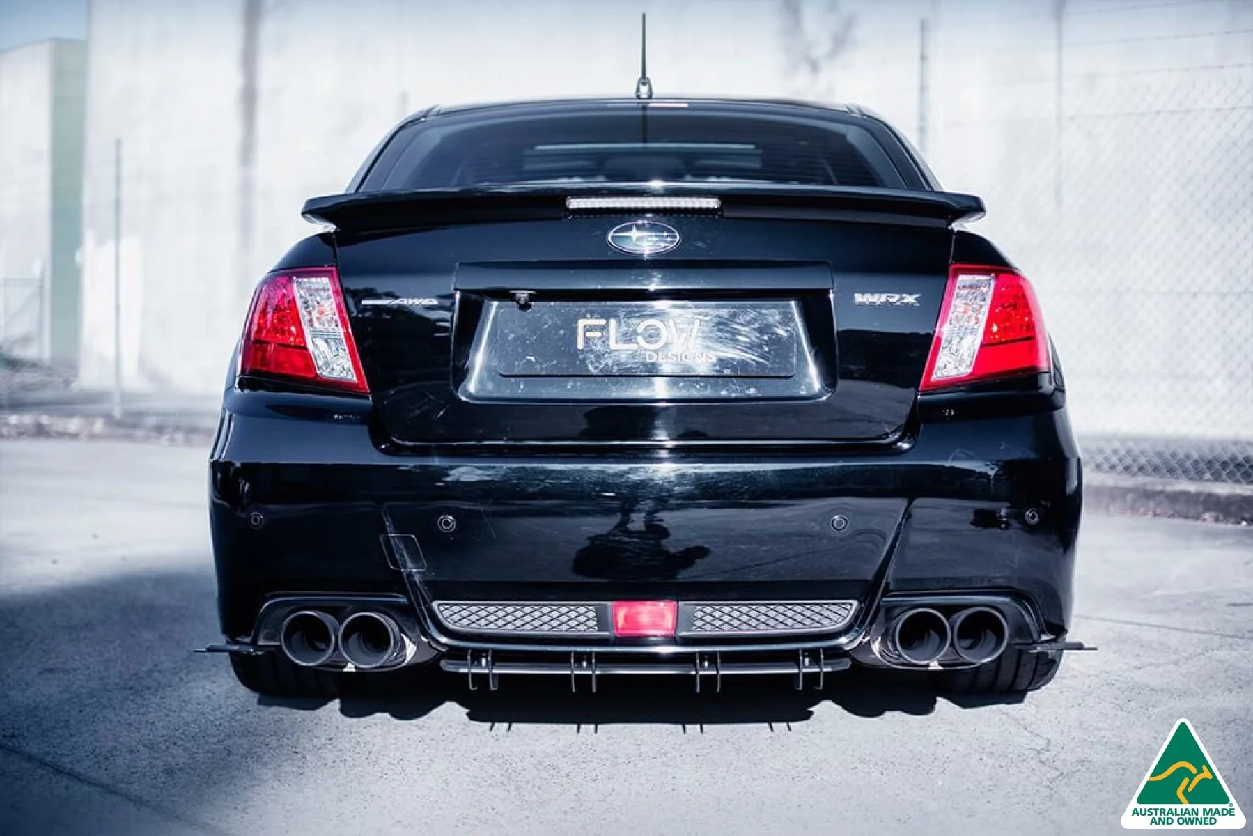 Flow Designs Flow-Lock Rear Diffuser for Subaru Impreza WRX & STI G3 Sedan FL - Image 4