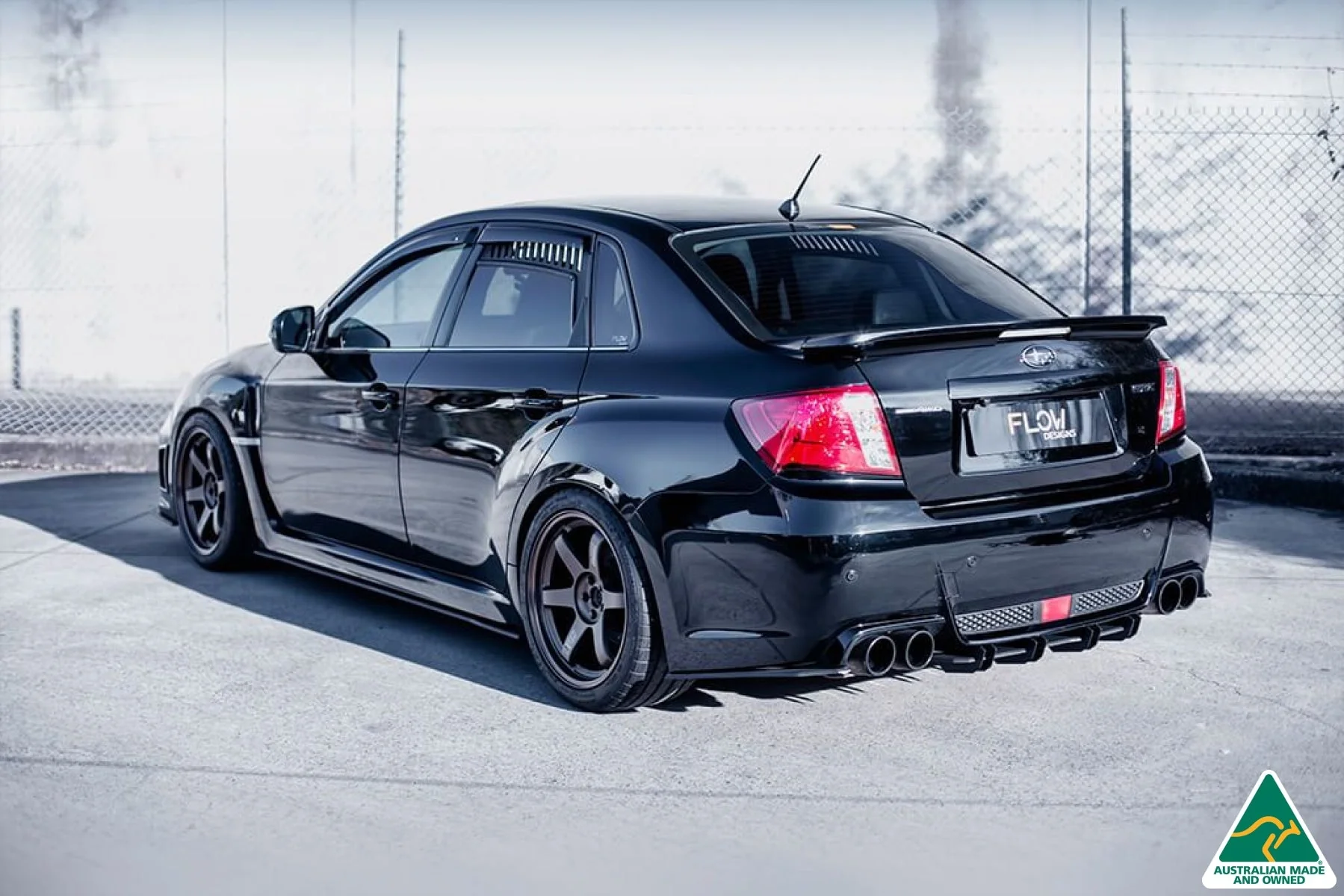 Flow Designs Flow-Lock Rear Diffuser for Subaru Impreza WRX & STI G3 Sedan FL - Image 8