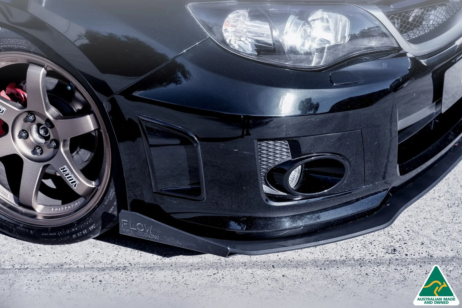 Flow Designs Front Lip Splitter for Subaru Impreza WRX & STI G3 Sedan FL - Image 6