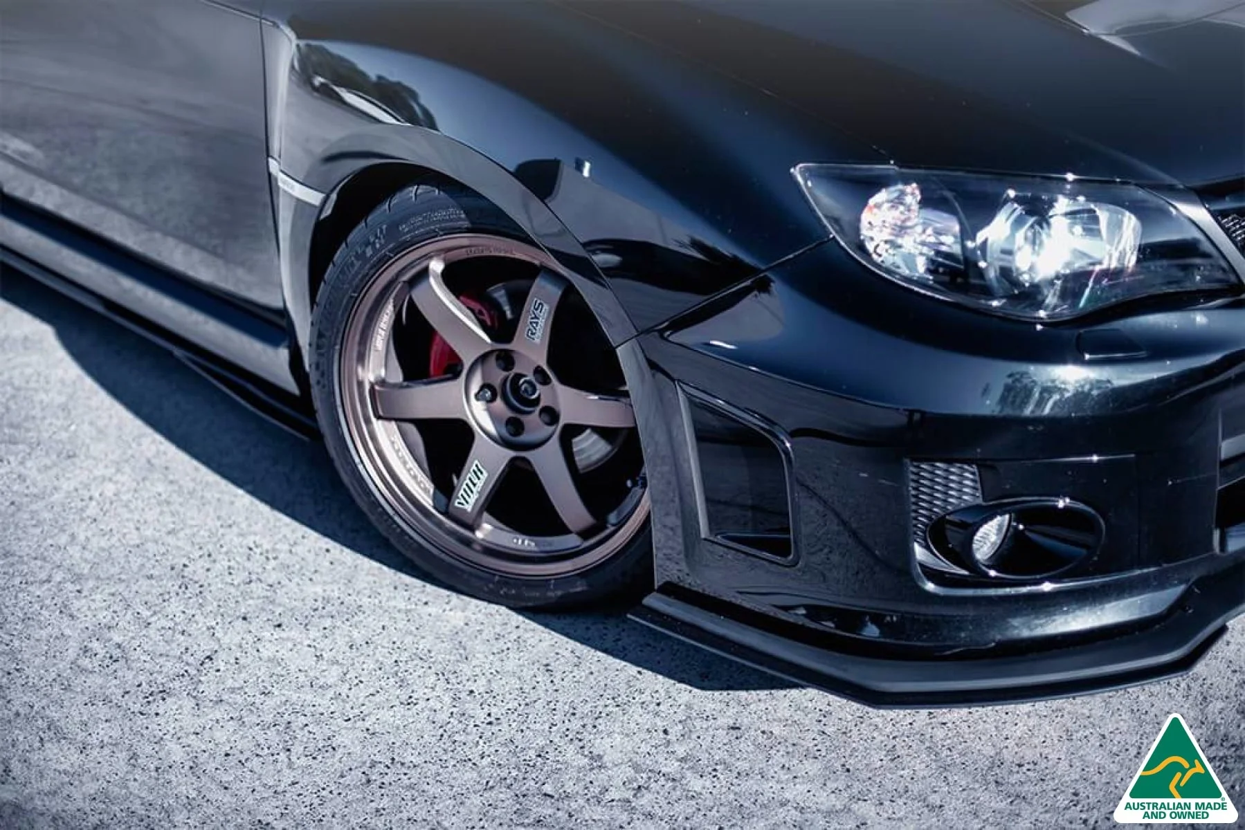 Flow Designs Front Lip Splitter Extensions for Subaru Impreza WRX & STI G3 Sedan FL [Pair] - Image 4
