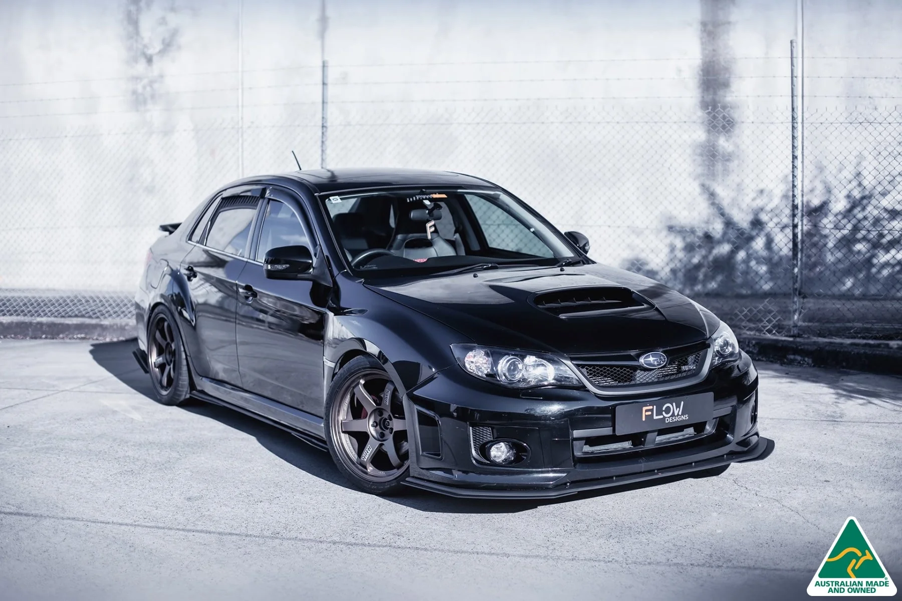 Flow Designs Front Lip Splitter Extensions for Subaru Impreza WRX & STI G3 Sedan FL [Pair] - Image 6
