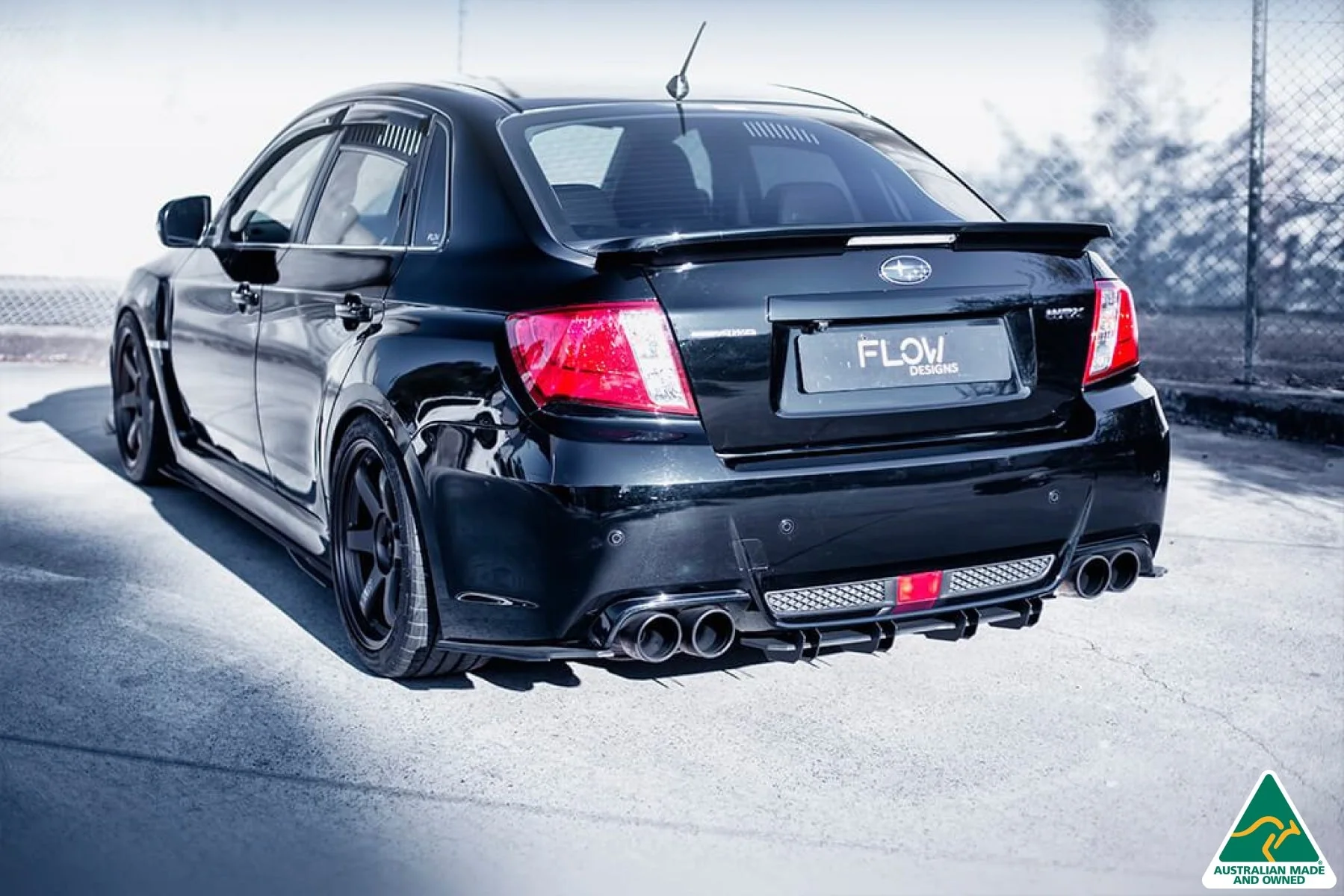 Flow Designs Side Skirt Splitter Extensions for Subaru Impreza WRX & STI G3 Sedan FL [2 Pairs] - Image 6