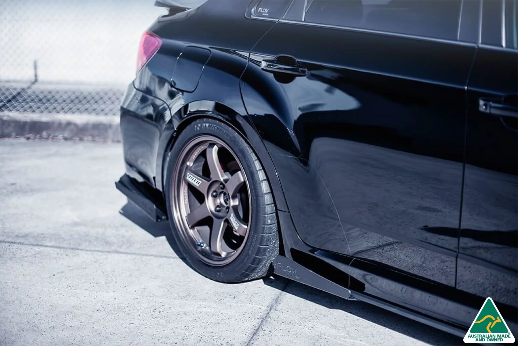 Flow Designs Side Skirt Splitter Wingets for Subaru Impreza WRX & STI G3 Sedan FL - Image 2