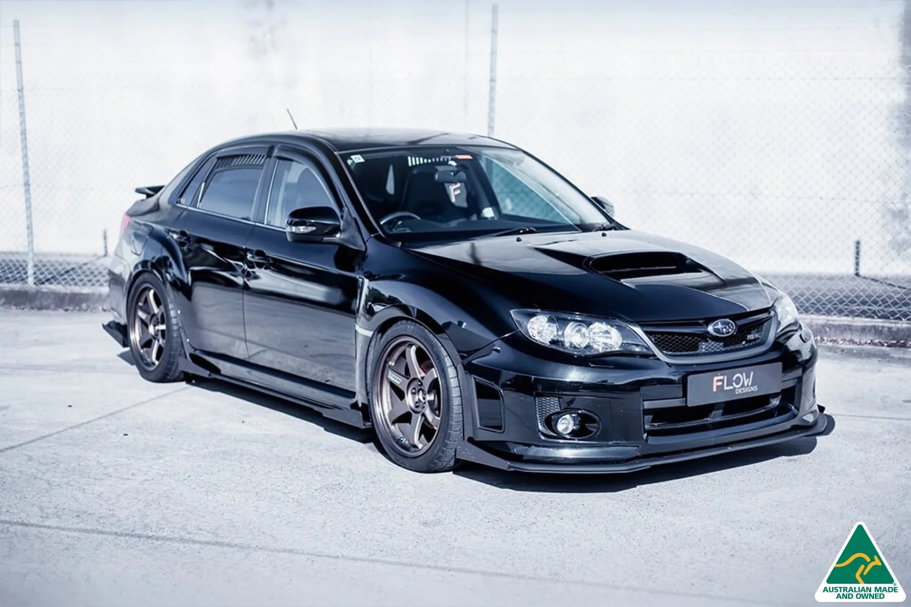 Flow Designs Side Skirt Splitter Wingets for Subaru Impreza WRX & STI G3 Sedan FL - Image 8