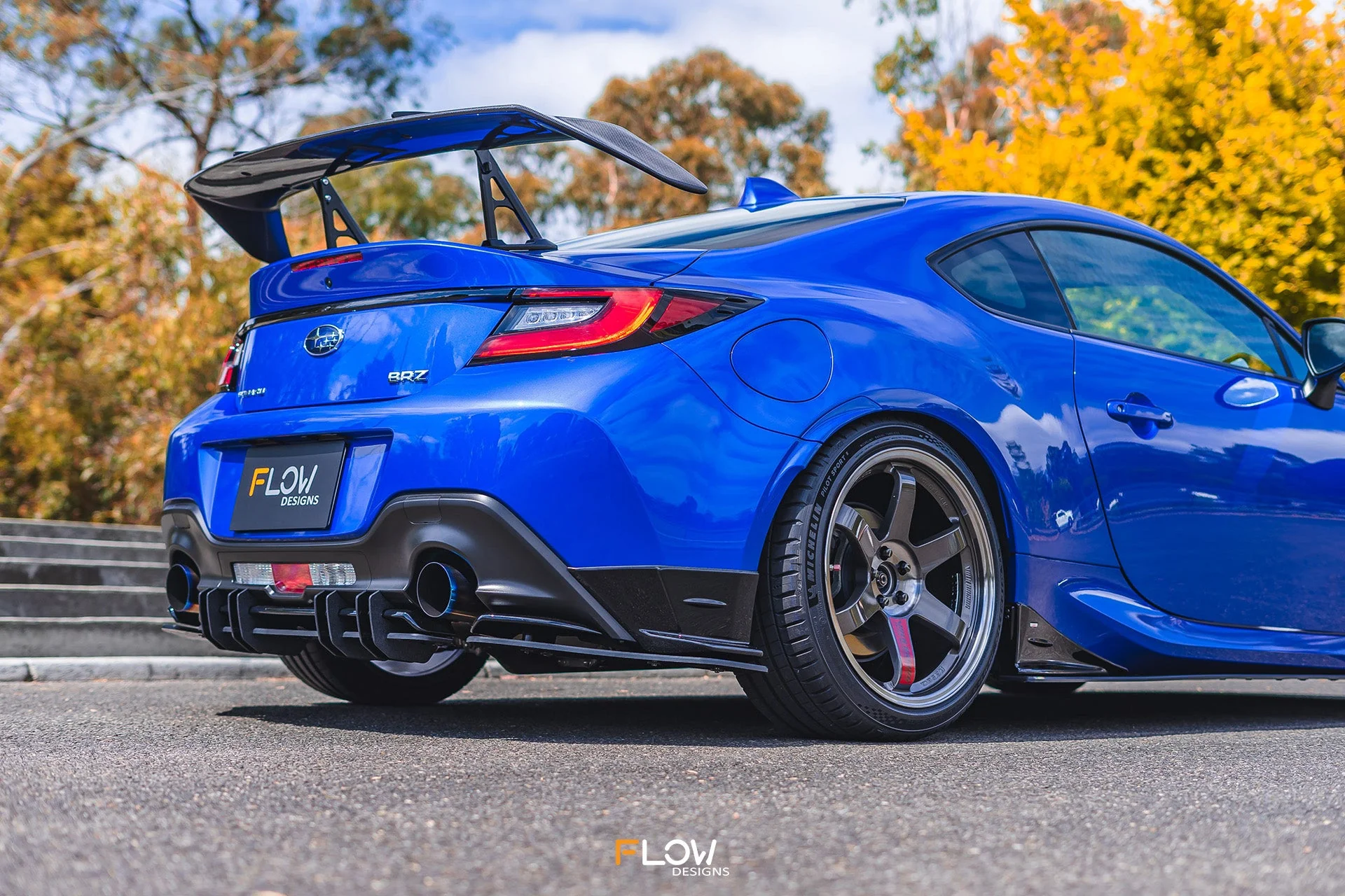 Flow Designs Flow-Lock Rear Diffuser for 2022+ Subaru BRZ ZD8 STi [TEXTURED] - Image 12