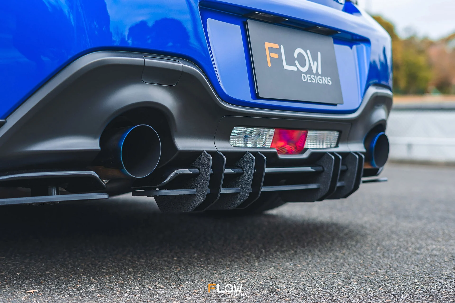 Flow Designs Flow-Lock Rear Diffuser for 2022+ Subaru BRZ ZD8 STi [TEXTURED] - Image 4