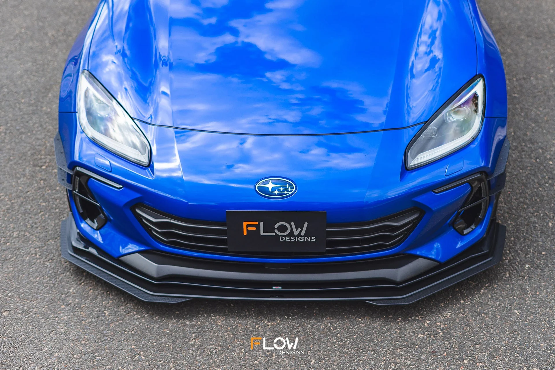 Flow Designs Front Lip Splitter for 2022+ Subaru BRZ ZD8 STi [Gloss] - Image 4