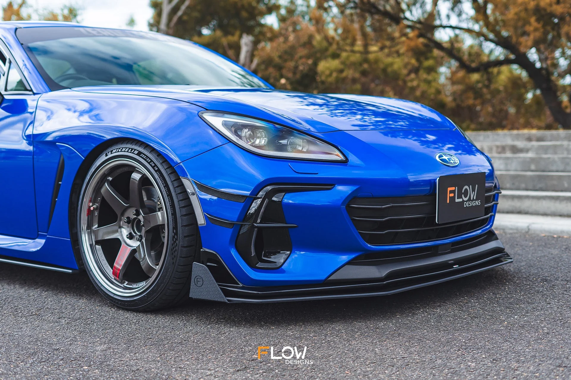 Flow Designs Front Lip Splitter for 2022+ Subaru BRZ ZD8 STi [Gloss] - Image 6