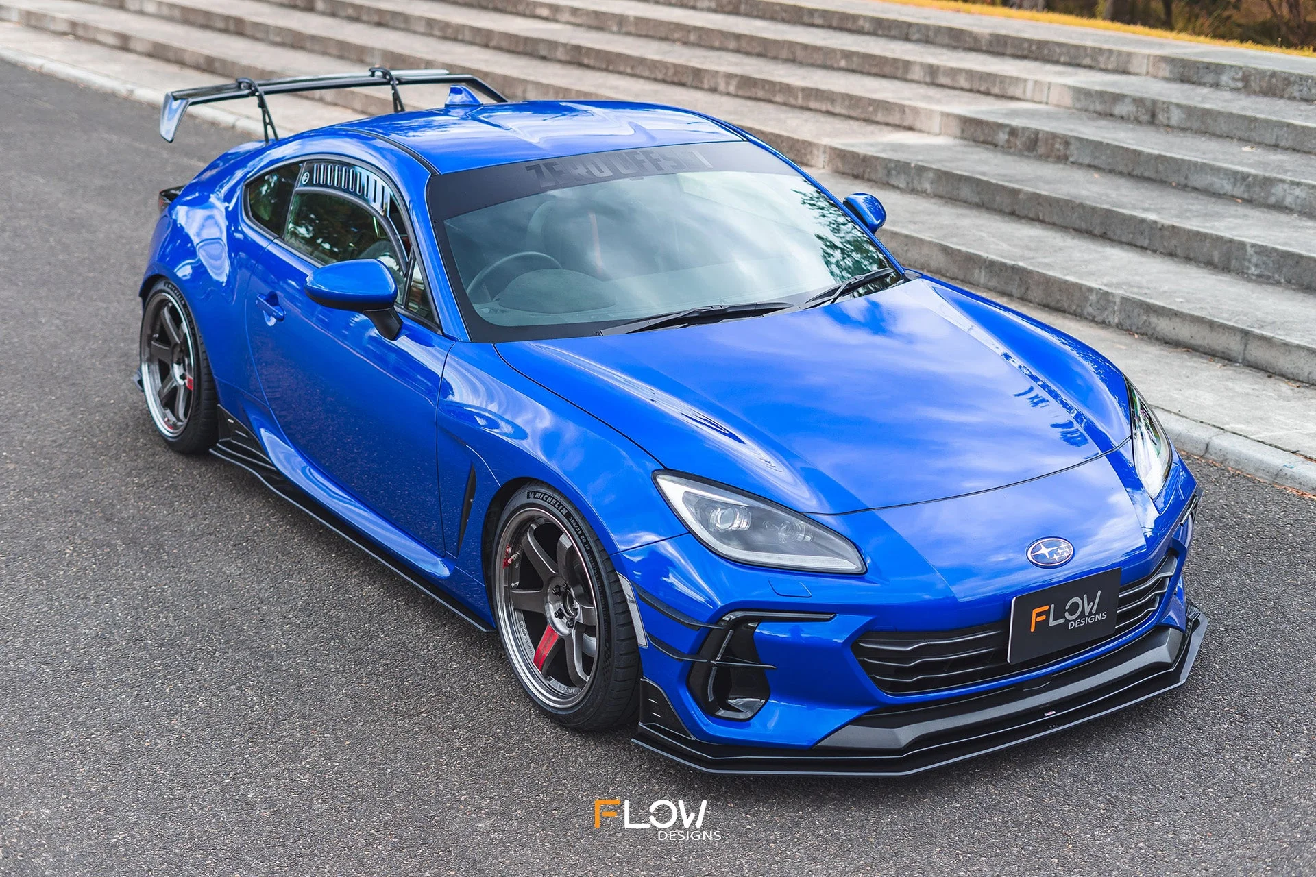 Flow Designs Front Lip Splitter for 2022+ Subaru BRZ ZD8 STi [Gloss] - Image 8