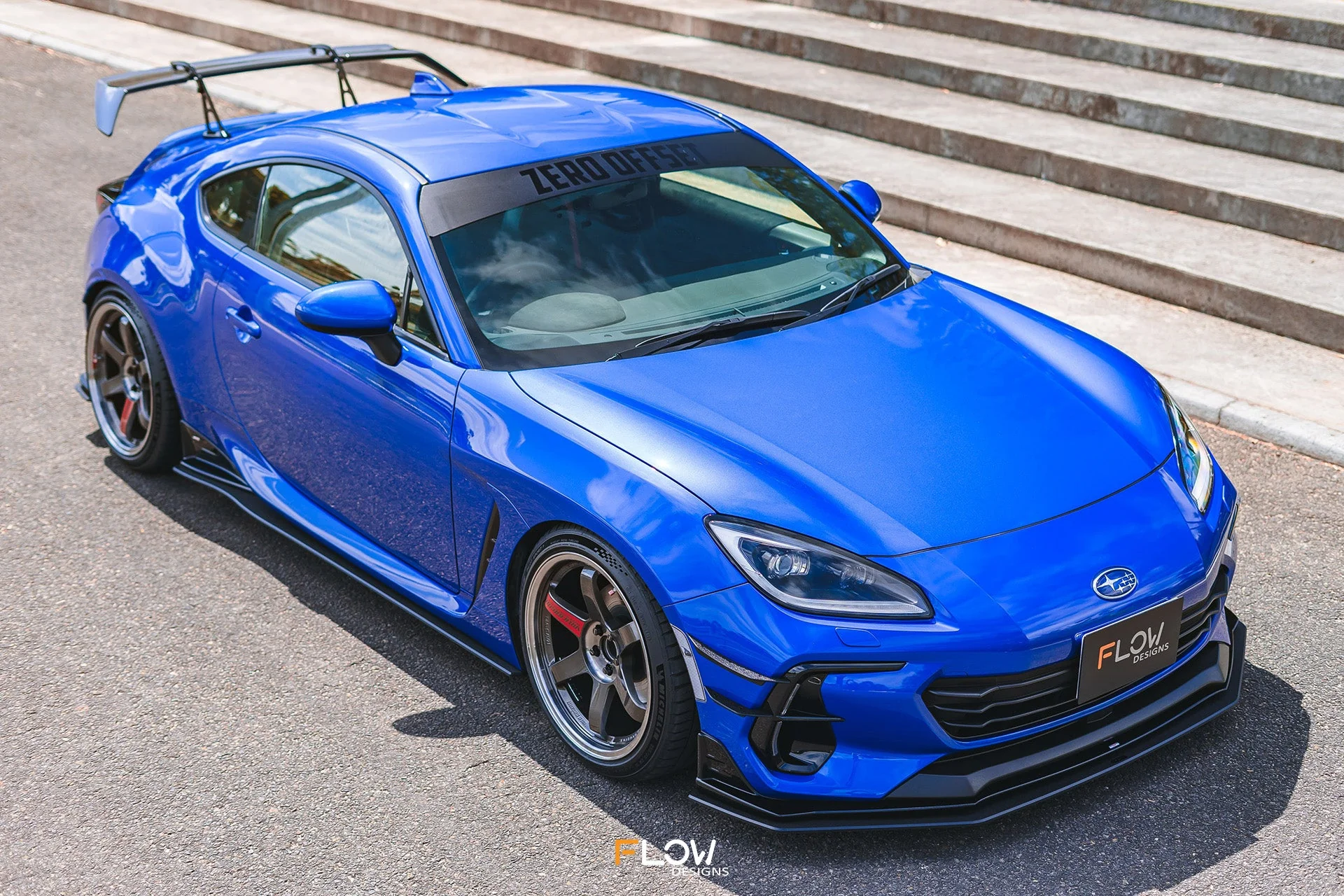 Flow Designs Front Lip Splitter for 2022+ Subaru BRZ ZD8 STi [Textured] - Image 10
