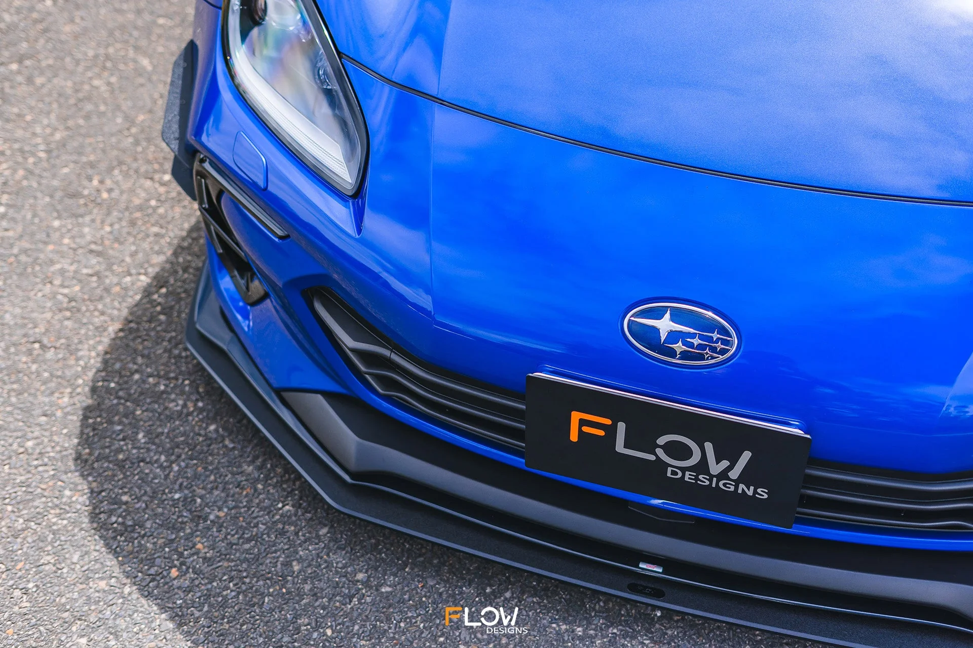 Flow Designs Front Lip Splitter for 2022+ Subaru BRZ ZD8 STi [Textured] - Image 3