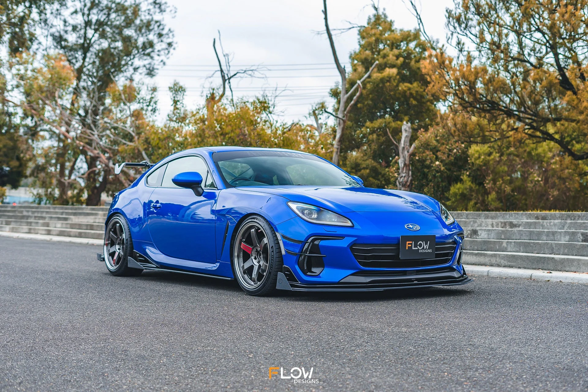 Flow Designs Front Lip Splitter for 2022+ Subaru BRZ ZD8 STi [Textured] - Image 8