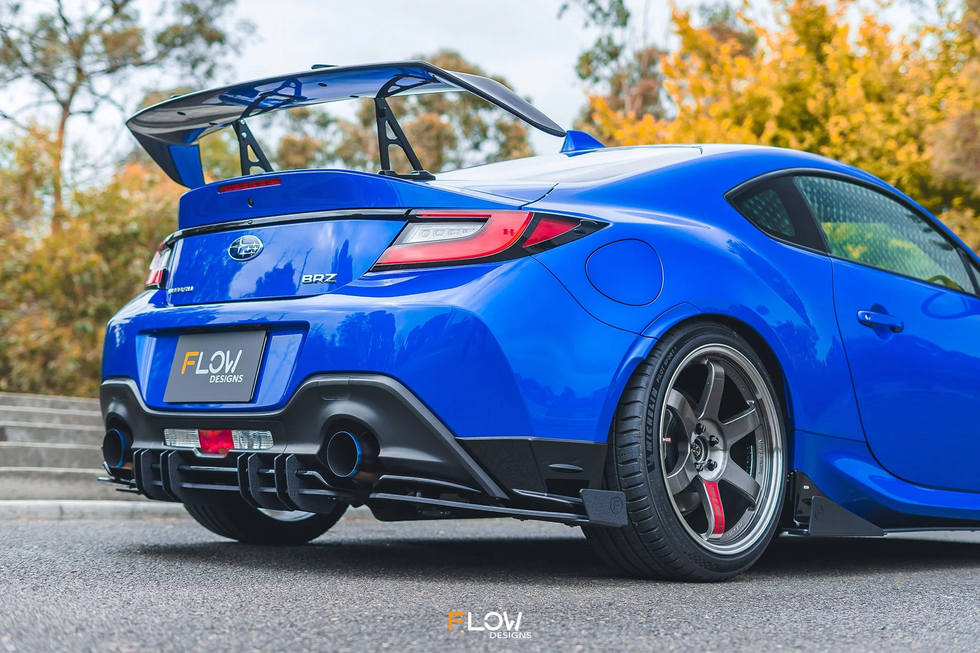 Flow Designs Rear Spats for 2022+ Subaru BRZ ZD8 STi - TEXTURED [Pair] - Image 6